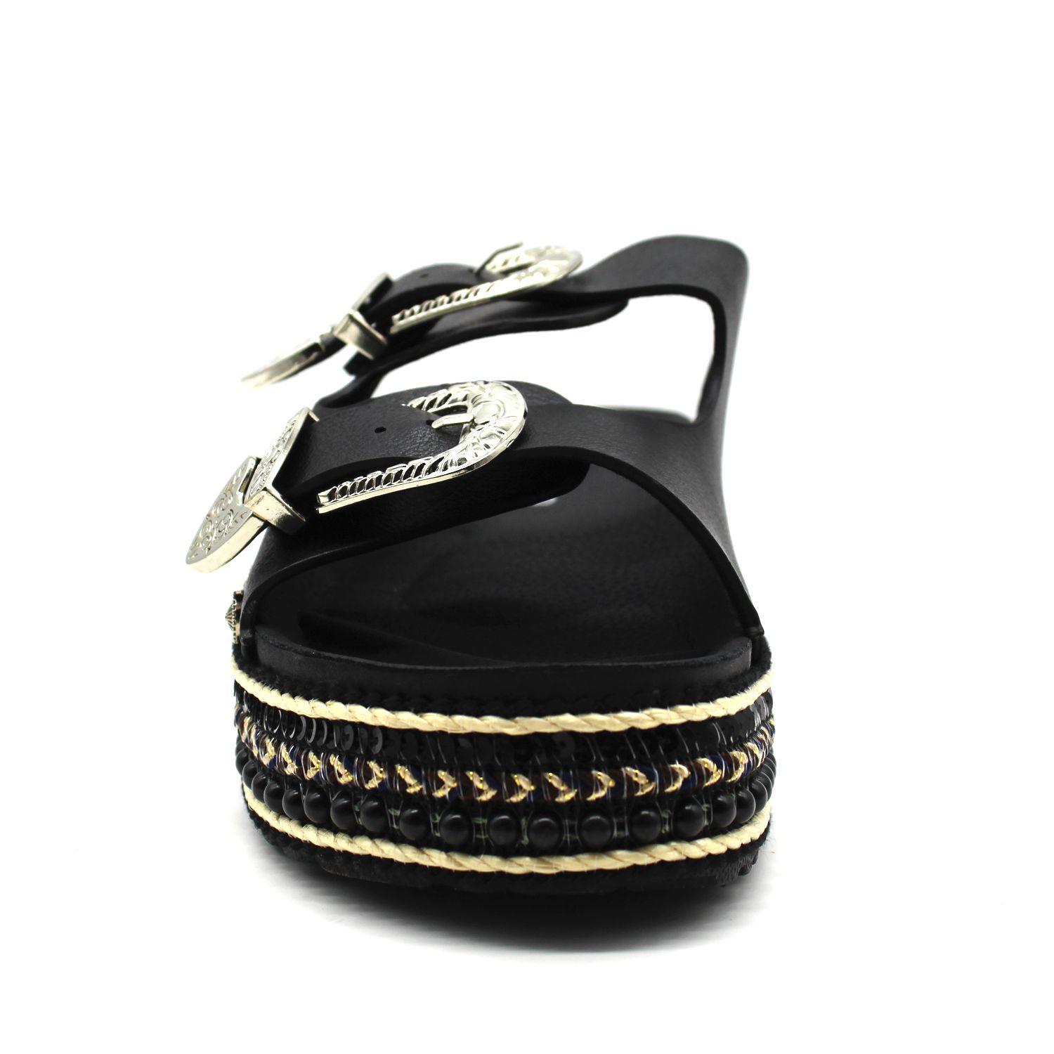 Sandalia Negra Mujer C7280 Gotta-2