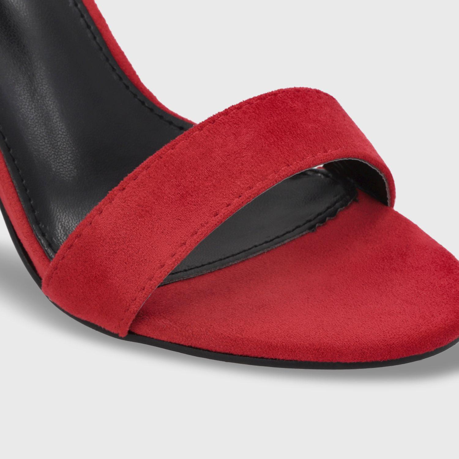 Sandalia Taco Mujer Roja 86123 Gotta-5