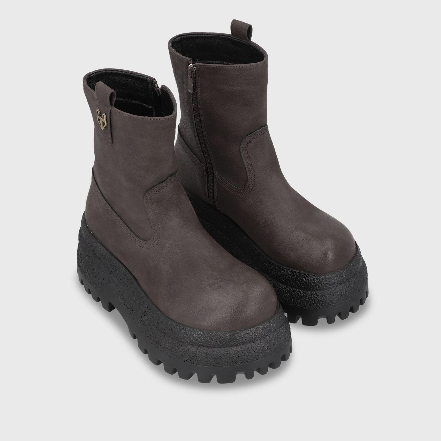 Botin Plataforma Café Mujer 55292 Gotta-2