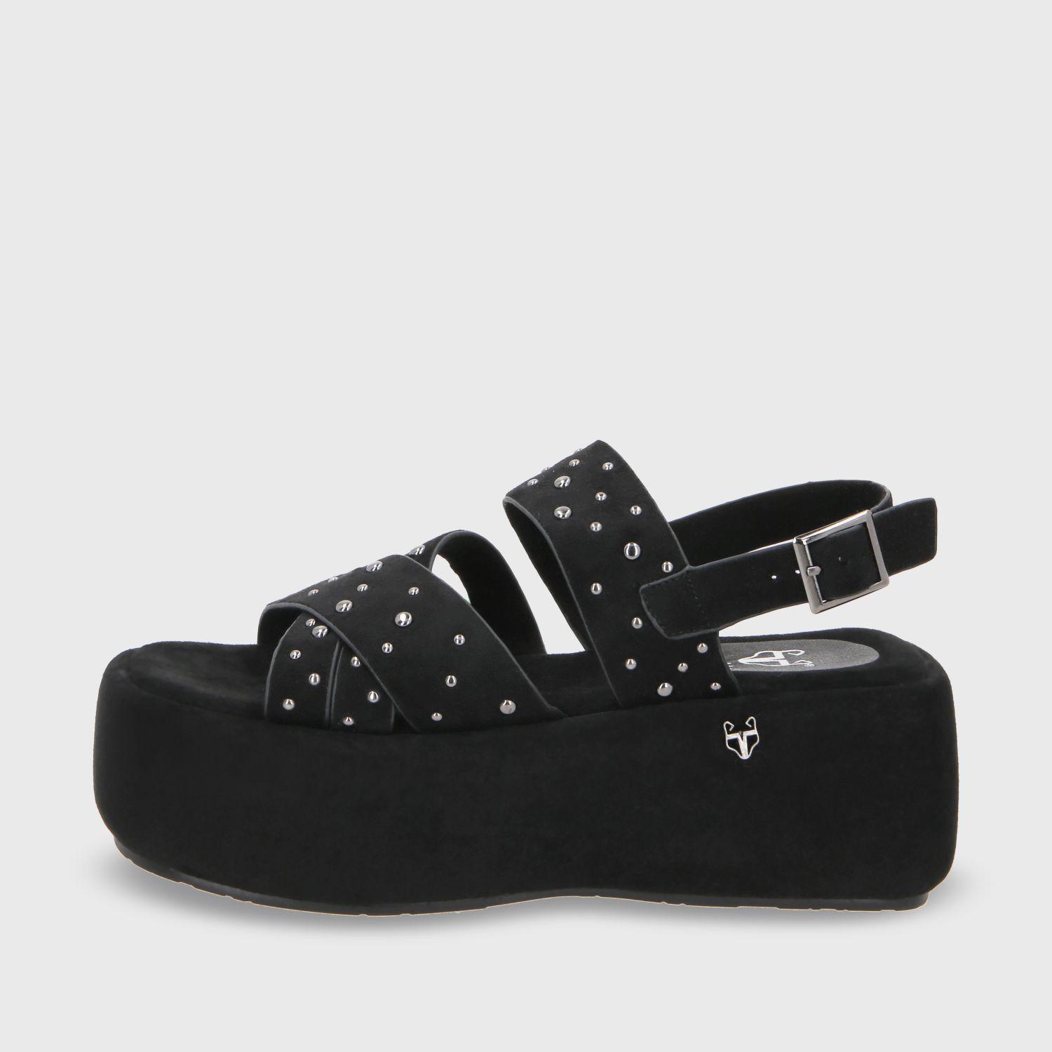 Sandalia Plataforma Negro Mujer 55962 Gotta-3
