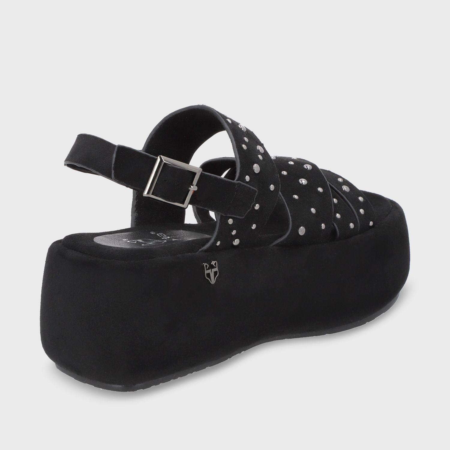 Sandalia Plataforma Negro Mujer 55962 Gotta-4