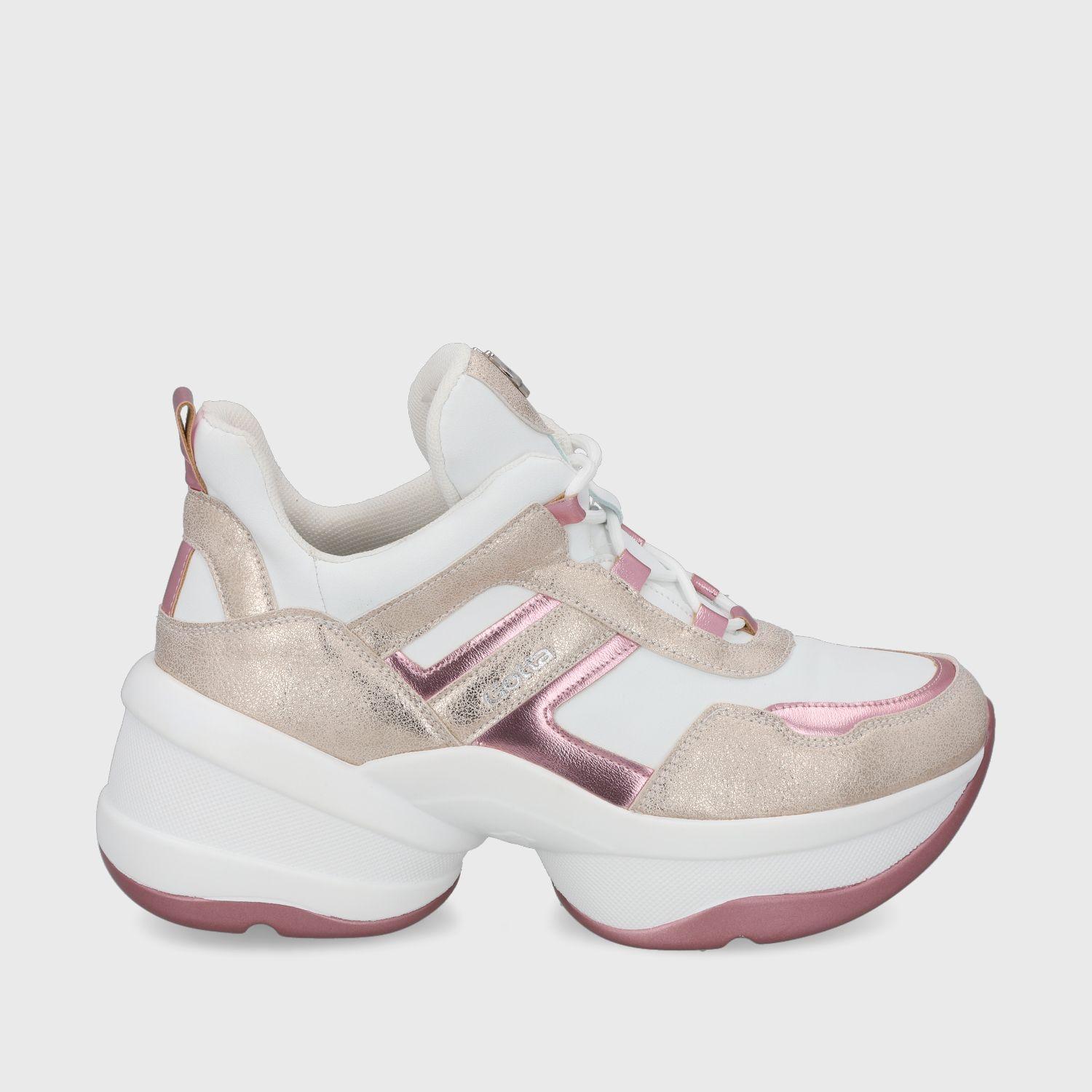 Zapatilla Plataforma Rosada  Mujer 13162 Gotta-0