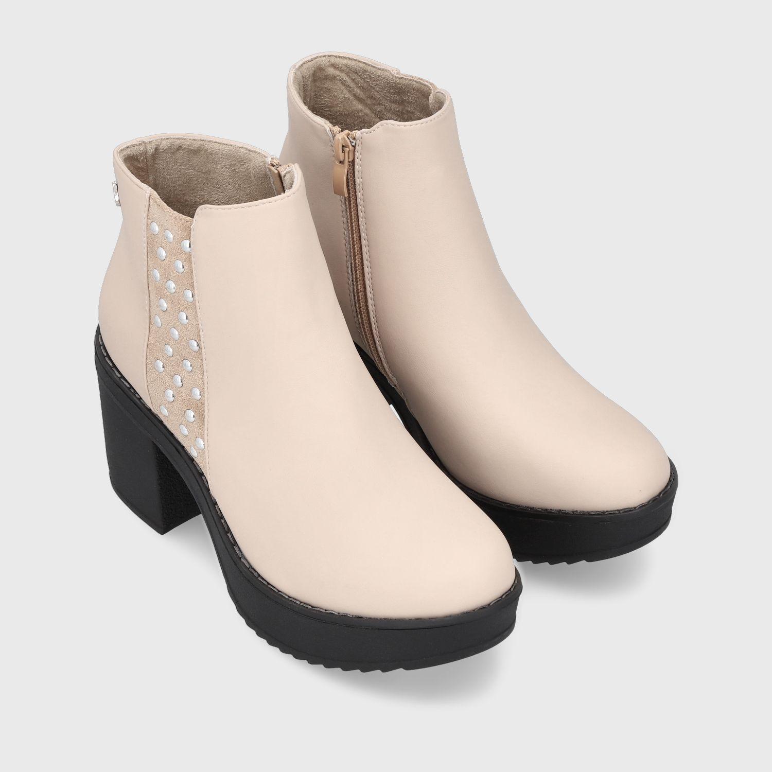 Botín Beige Mujer 13500 Gotta-2