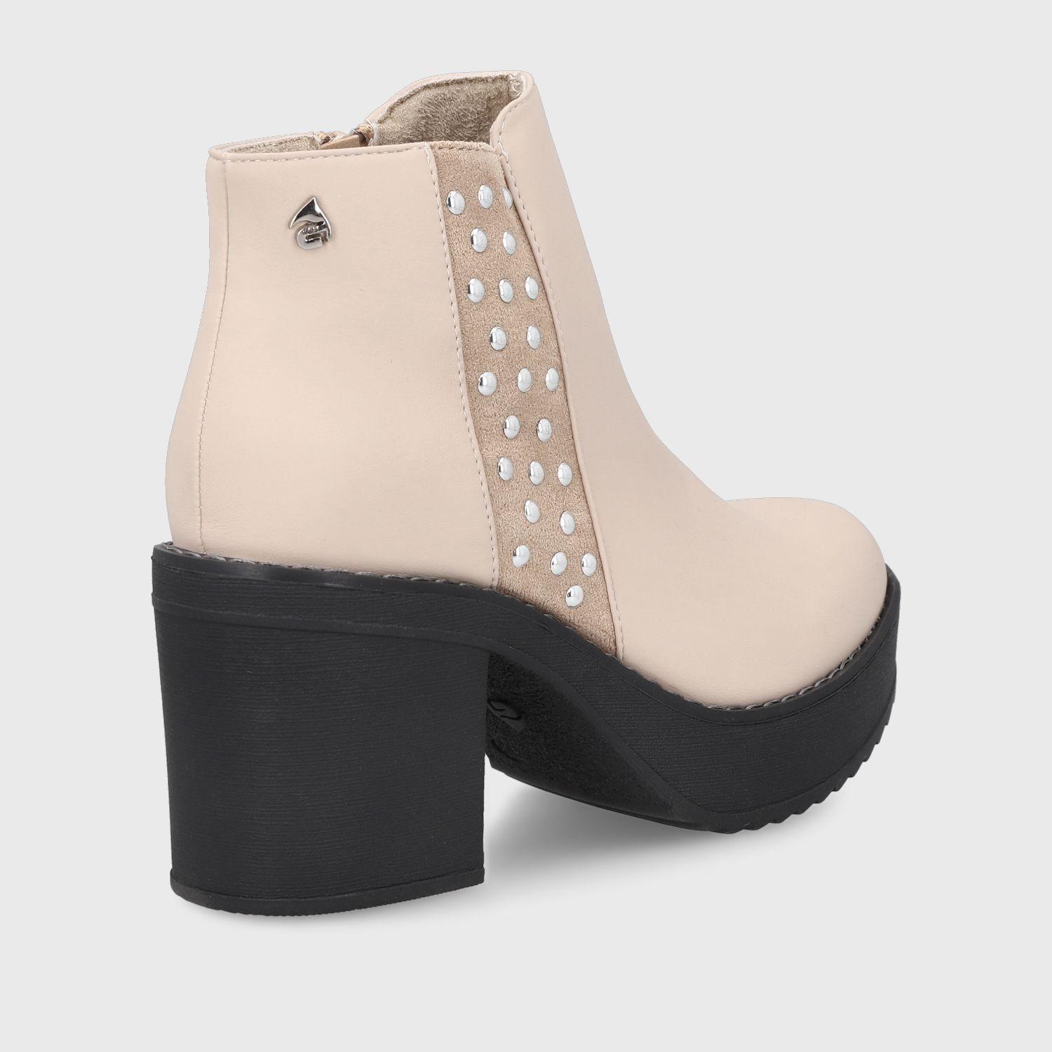 Botín Beige Mujer 13500 Gotta-4