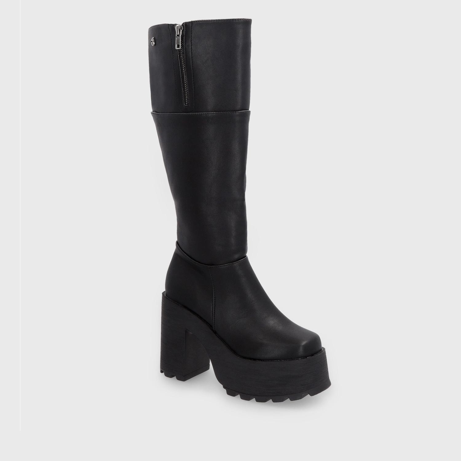 BOTA PLATAFORMA NEGRA 25641-1