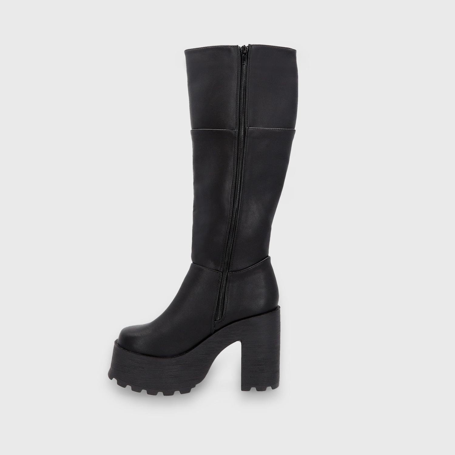 BOTA PLATAFORMA NEGRA 25641-3