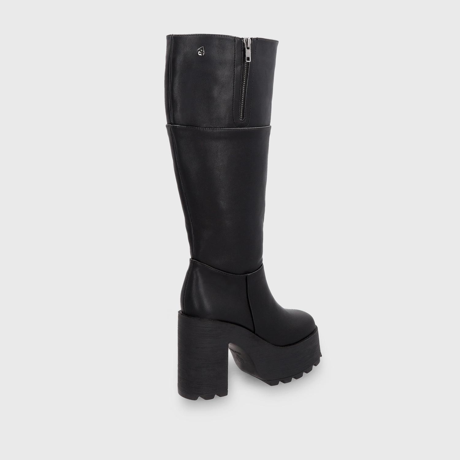 BOTA PLATAFORMA NEGRA 25641-4