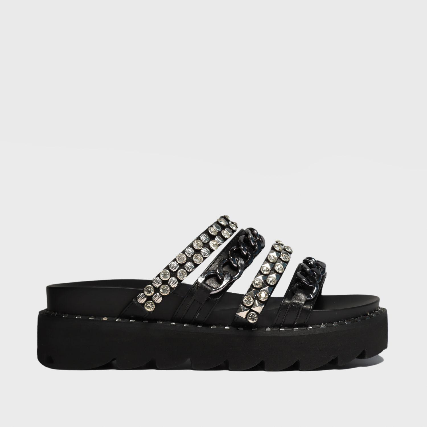 Sandalia Plataforma Negra Mujer 15736 Gotta-0