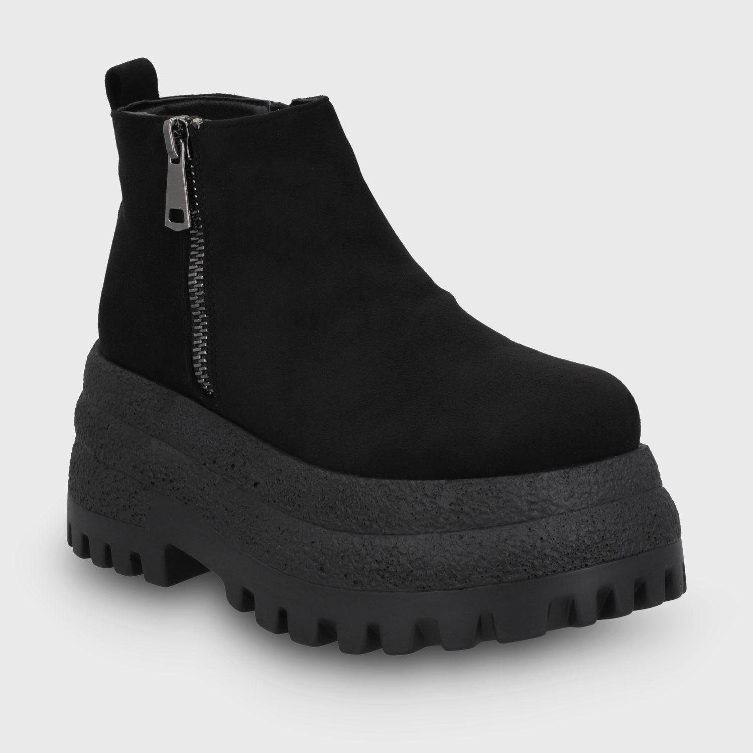 Botin Plataforma Negro Mujer 55293 Gotta-1