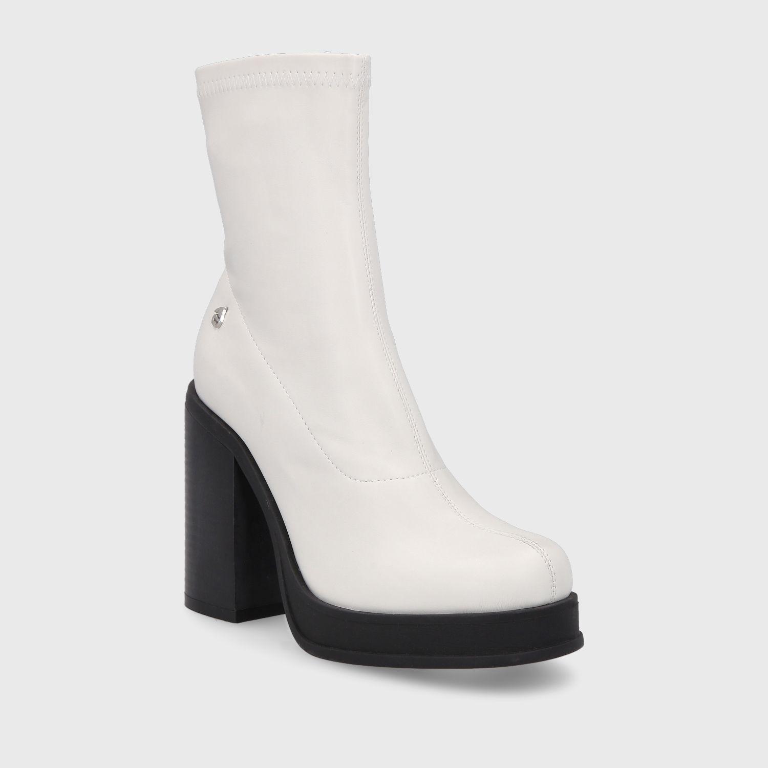 Botín Blanco Invierno Mujer 33781 Gotta-1