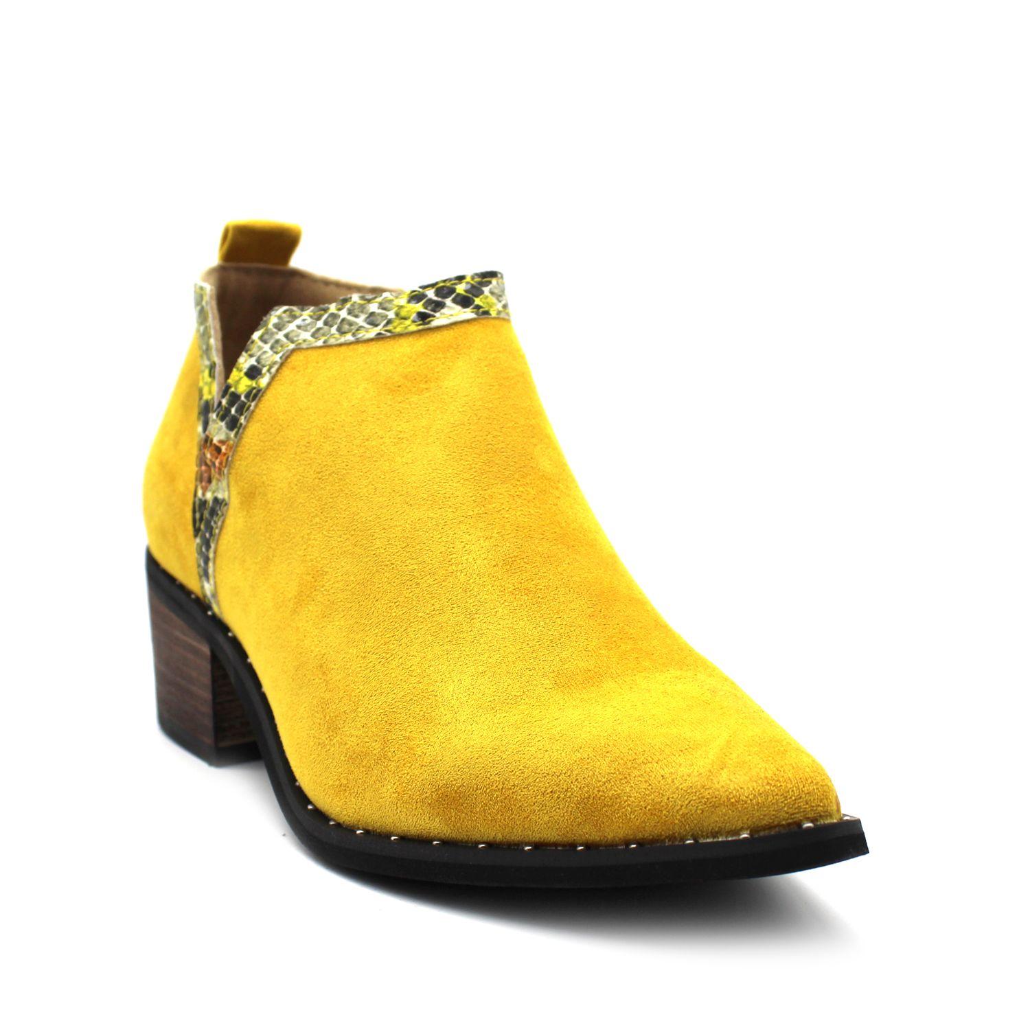 Botín Amarillo Mujer C7272 Gotta-1