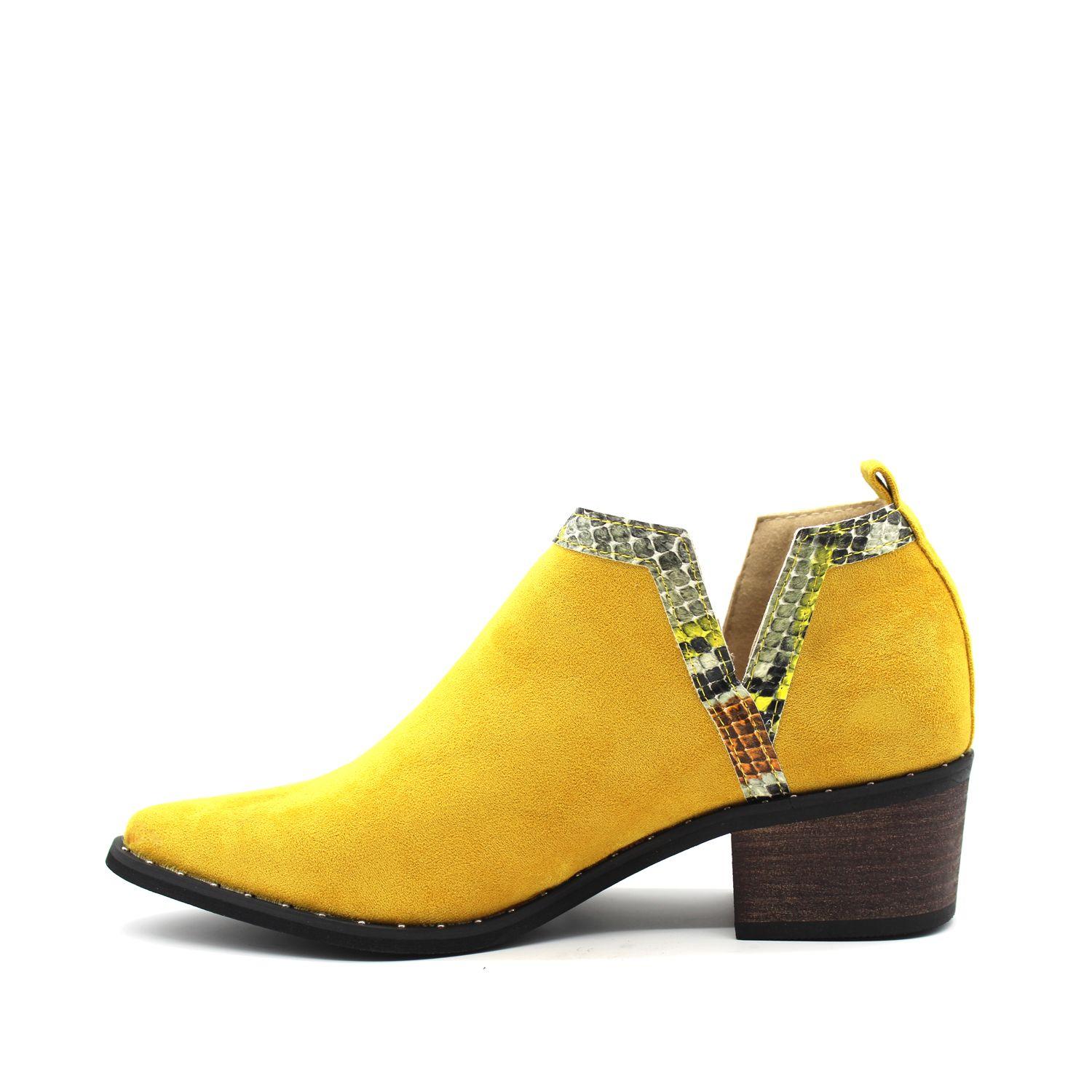 Botín Amarillo Mujer C7272 Gotta-3