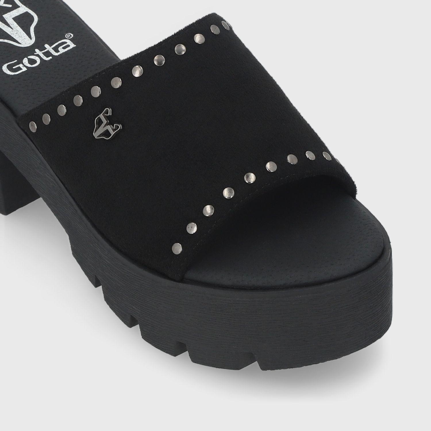 Sandalia Negra Mujer 43022 Gotta-5