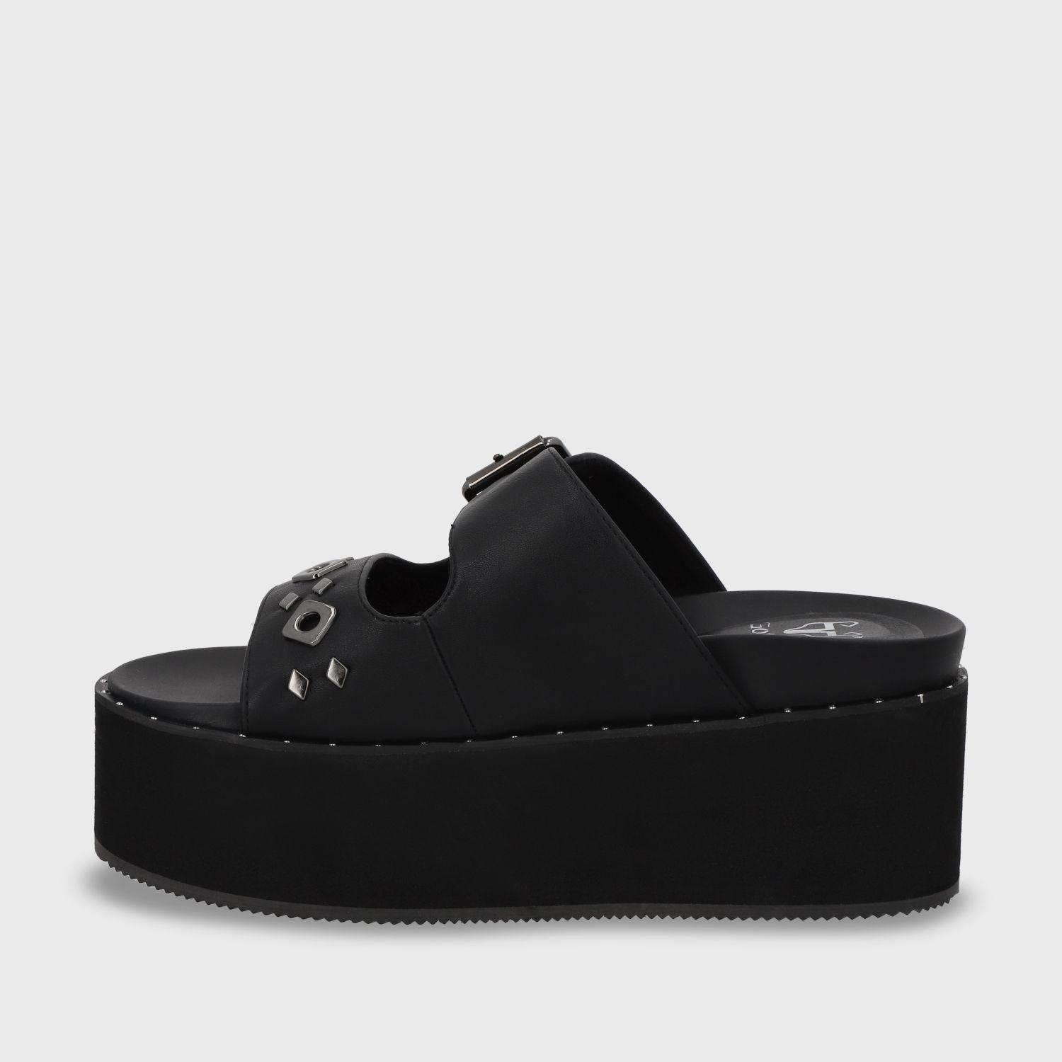 Sandalia Plataforma Negro Mujer 1566D Gotta-3
