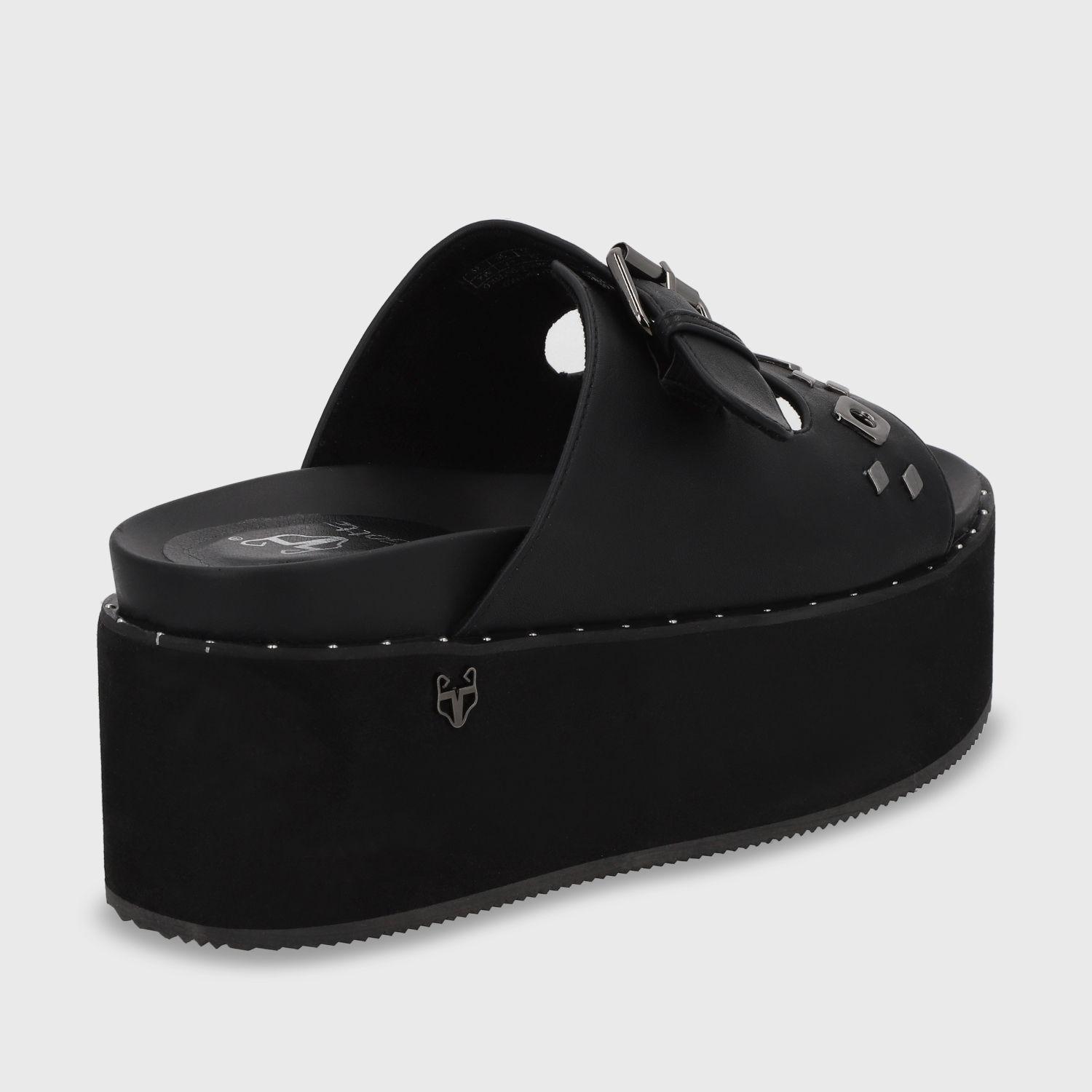 Sandalia Plataforma Negro Mujer 1566D Gotta-4