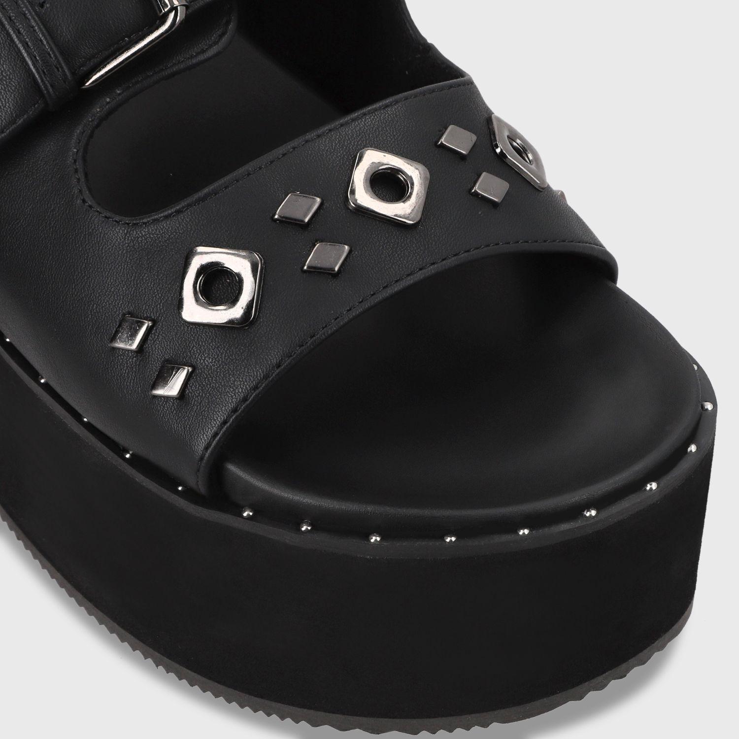 Sandalia Plataforma Negro Mujer 1566D Gotta-5