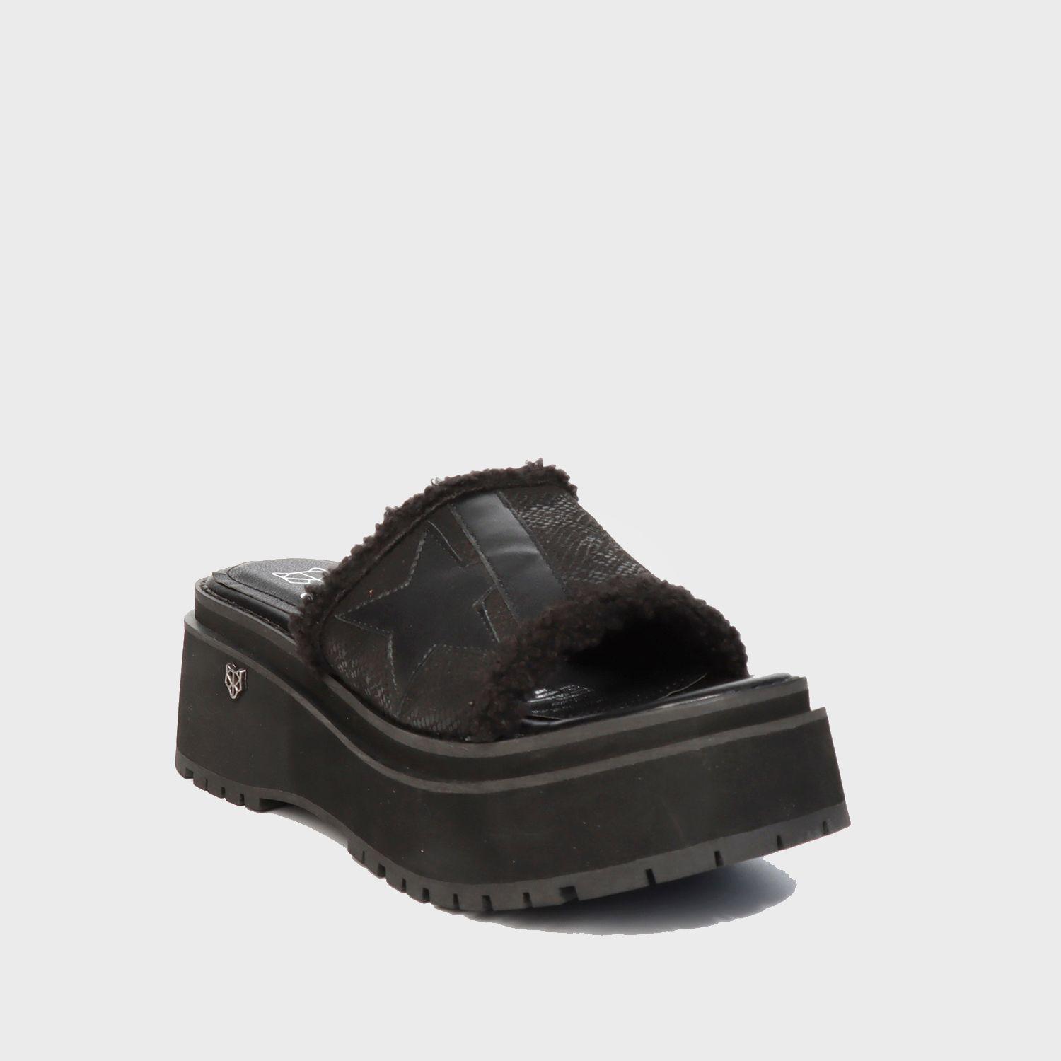 Sandalia Plataforma Negra Mujer 25090 Gotta-1