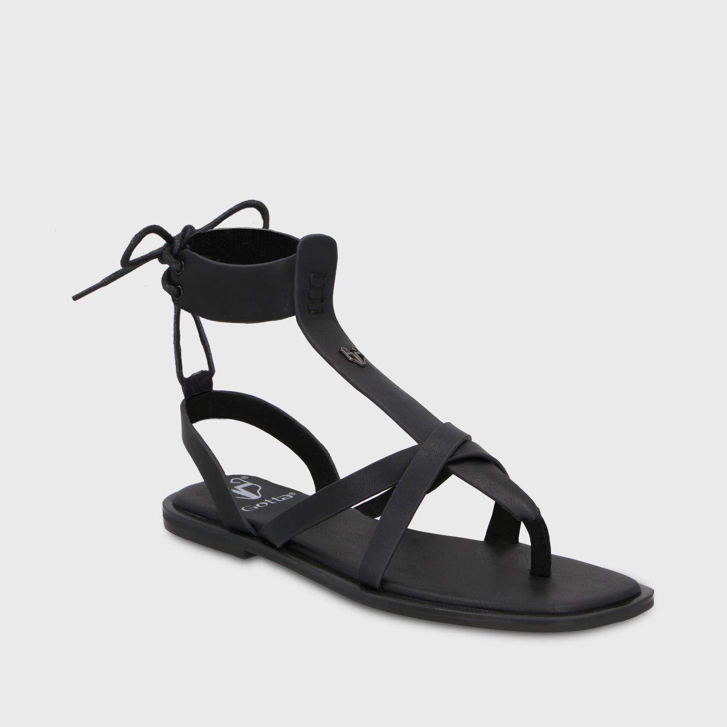 Sandalia Negra Mujer 65680 Gotta-1