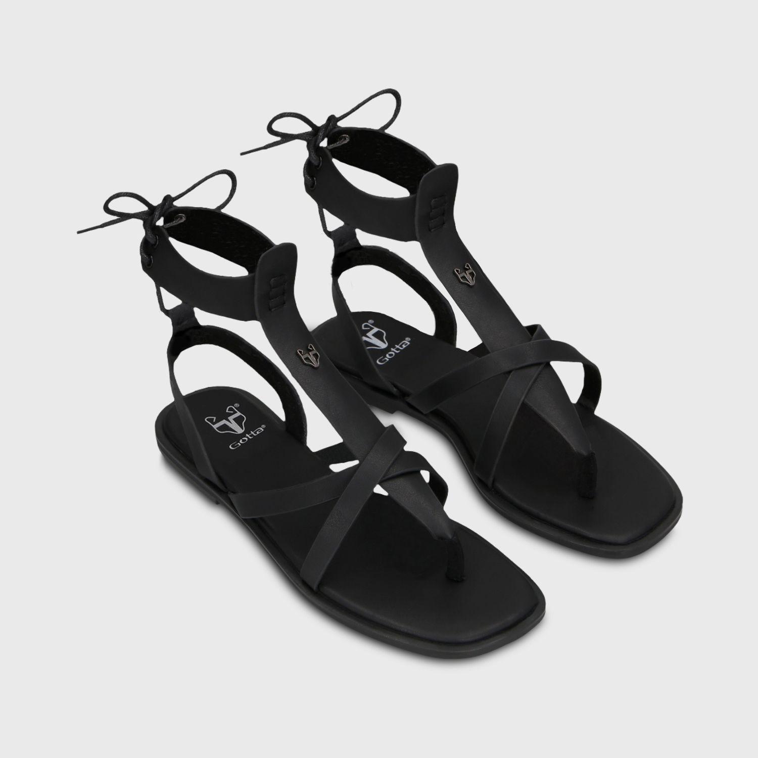 Sandalia Negra Mujer 65680 Gotta-2