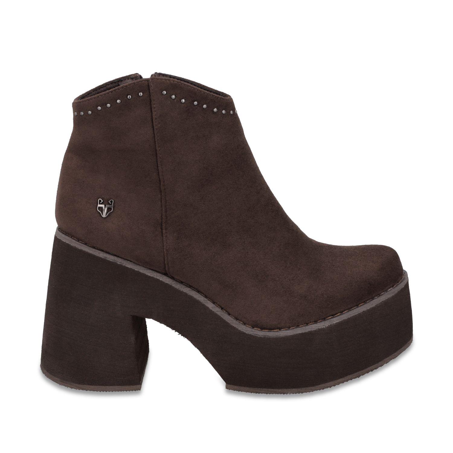 Botin Taco Café Mujer 1504153 Gotta-0