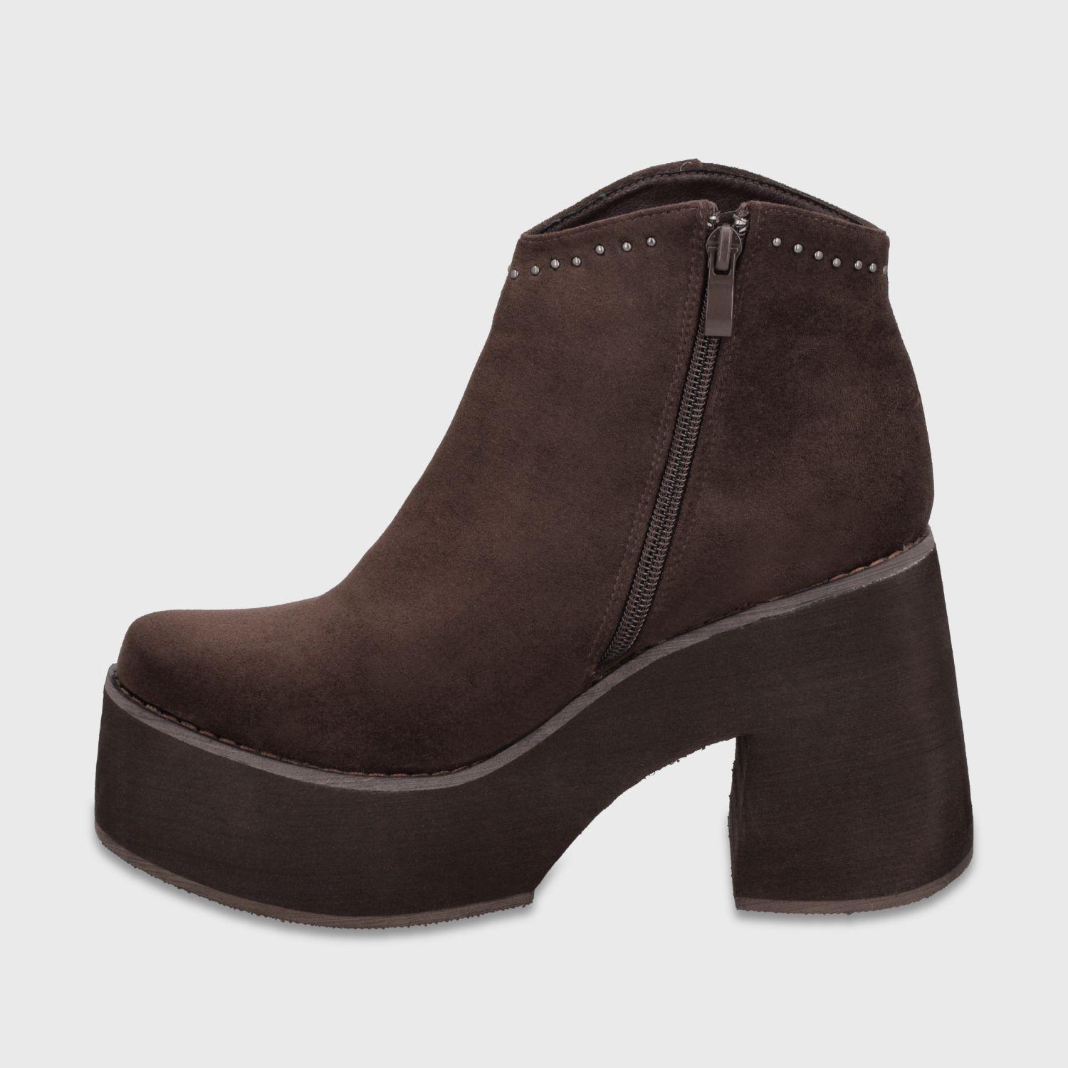 Botin Taco Café Mujer 1504153 Gotta-3