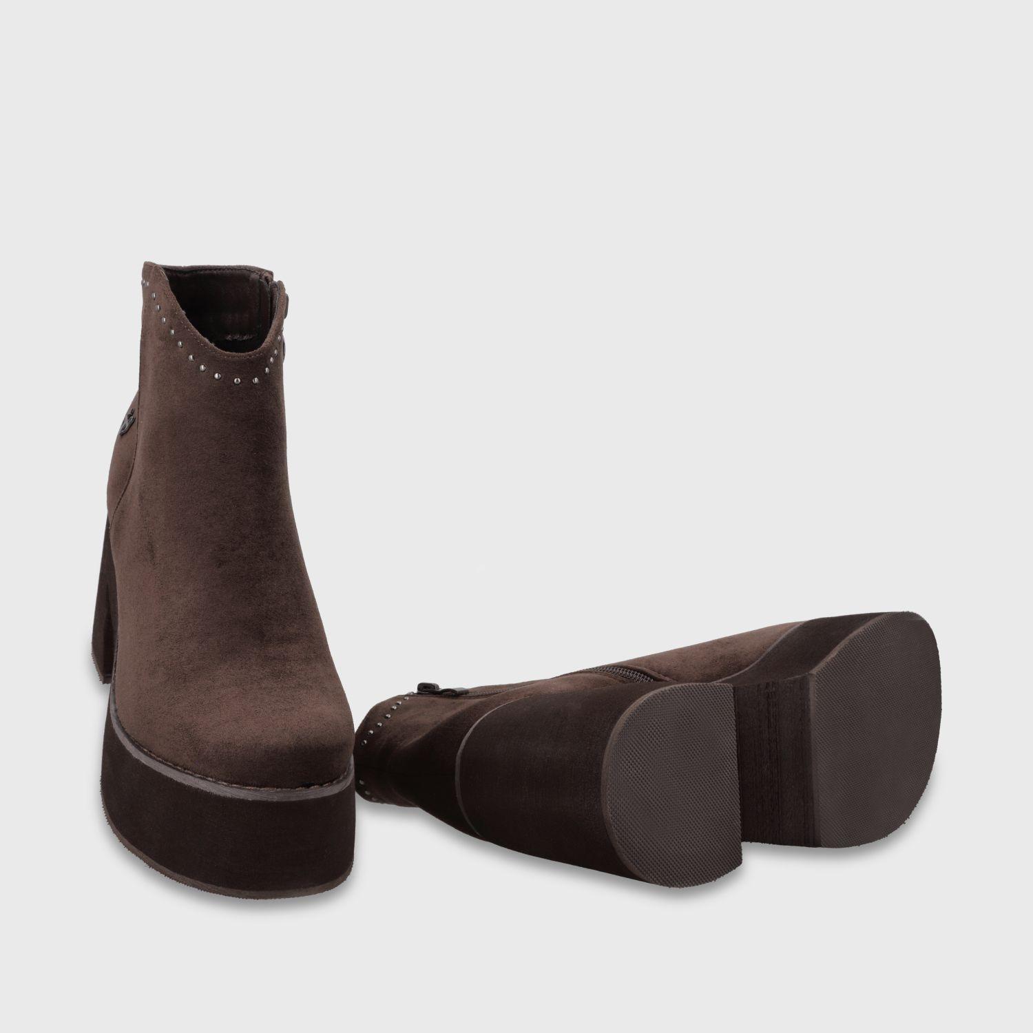 Botin Taco Café Mujer 1504153 Gotta-6