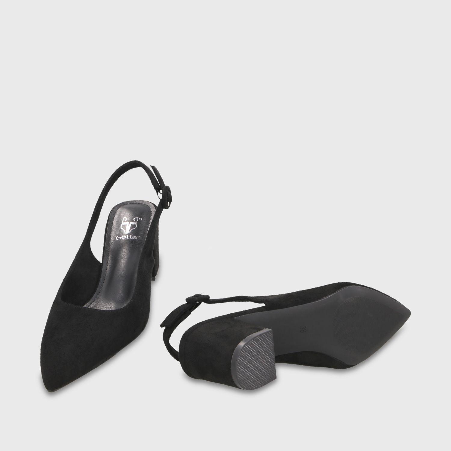 Zapato Taco Negro Mujer 64040 Gotta-6
