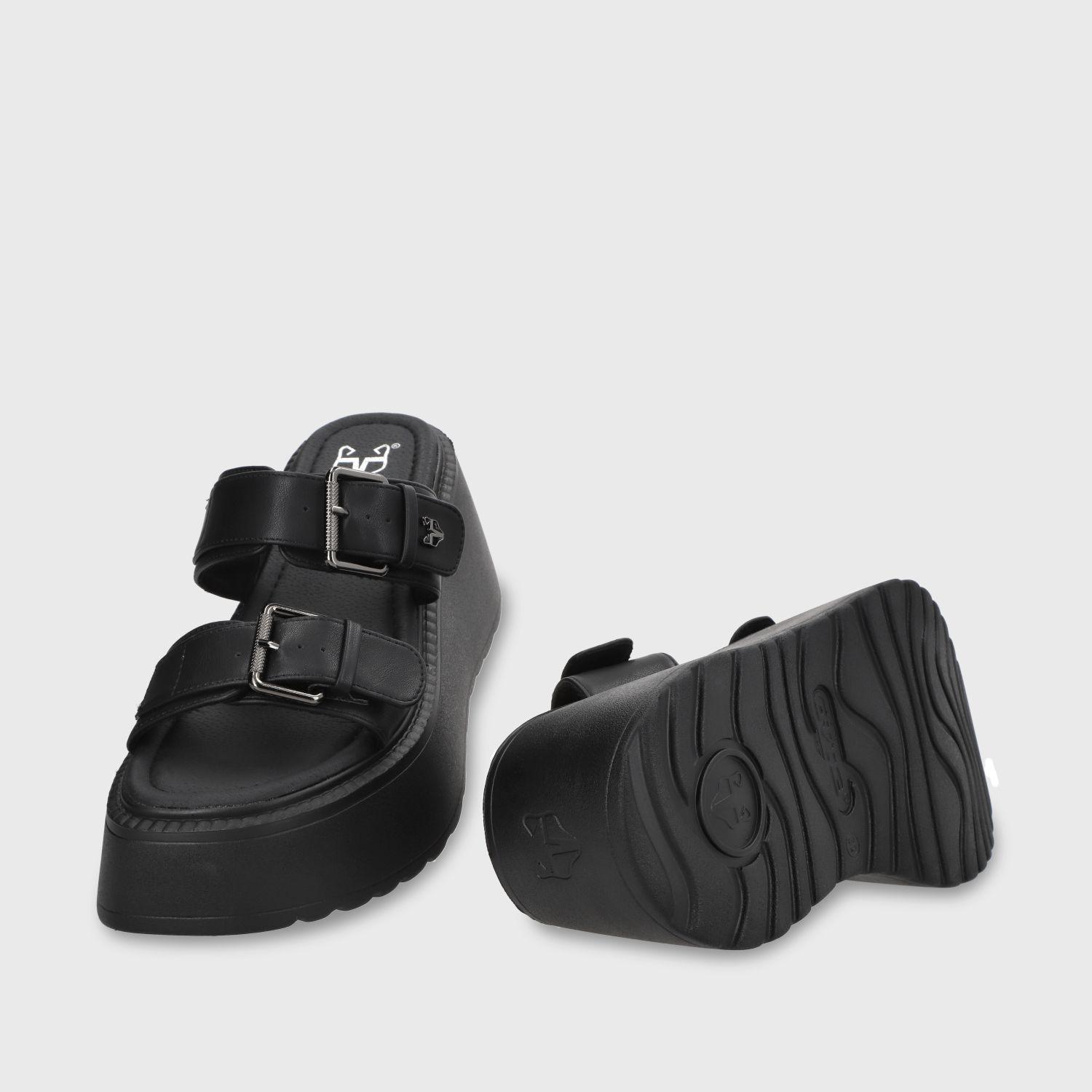 Sandalia Plataforma Negro Mujer 53721 Gotta-6