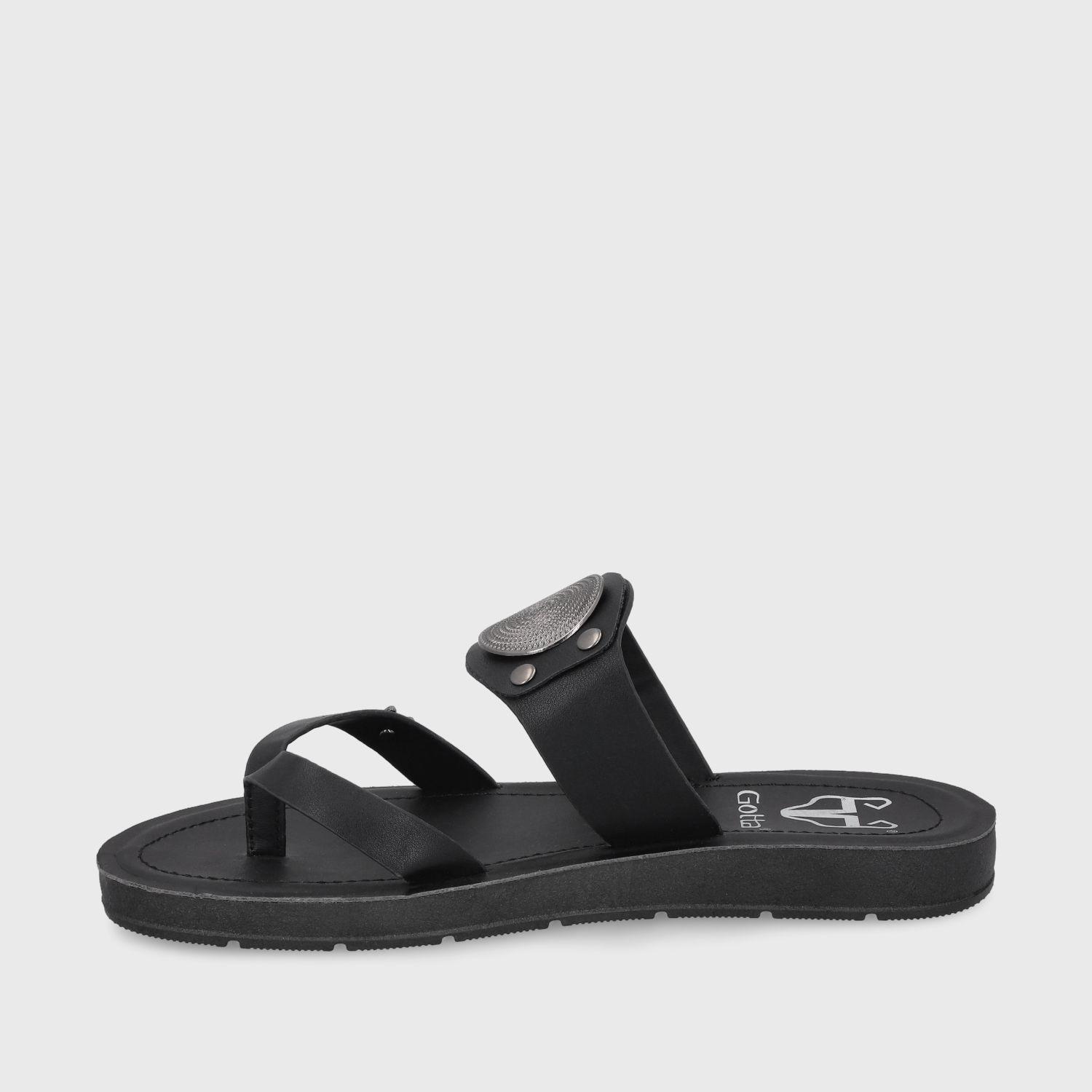 Sandalia Negra  Mujer 13256 Gotta-3