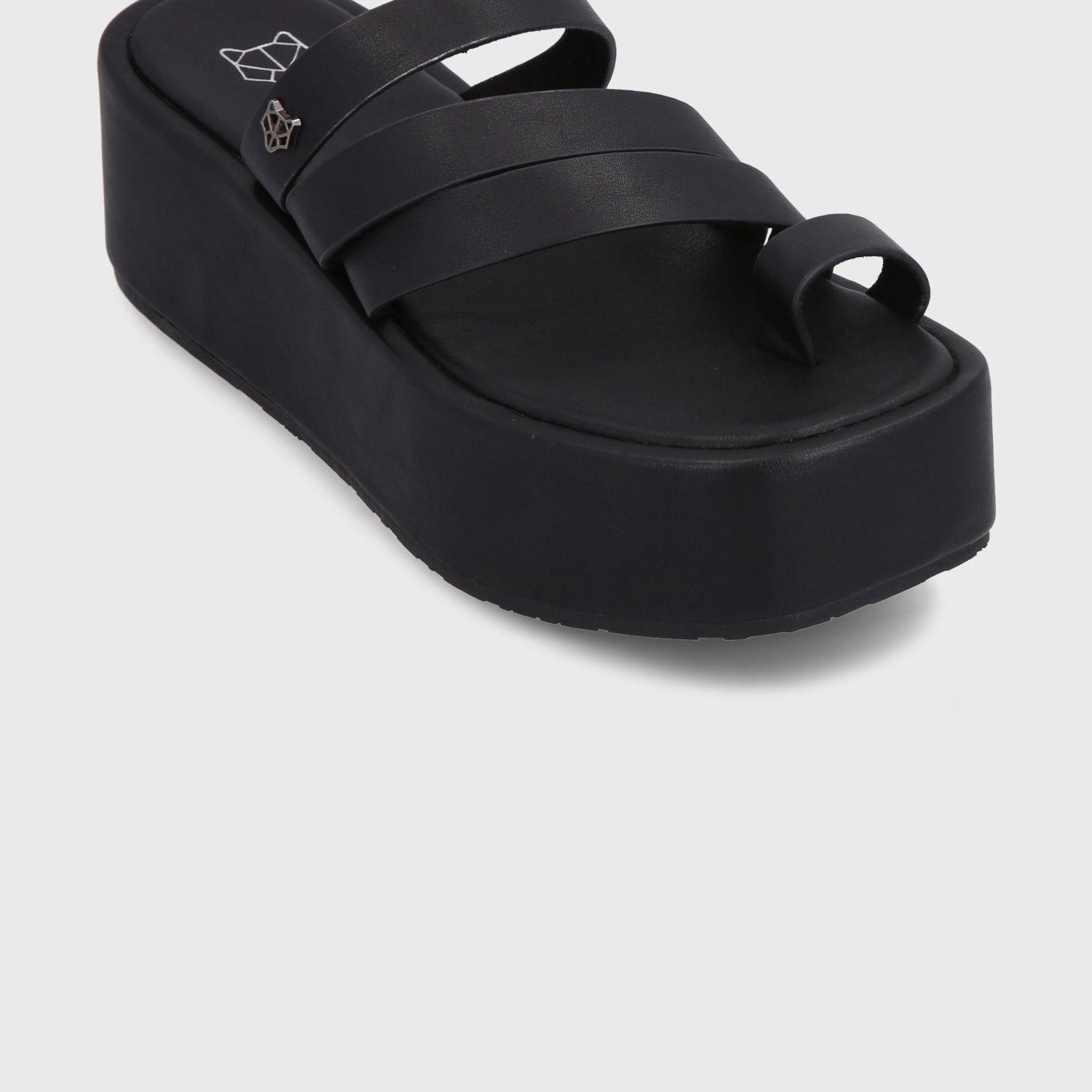 Sandalia Plataforma Negra Mujer 35221 Gotta-5