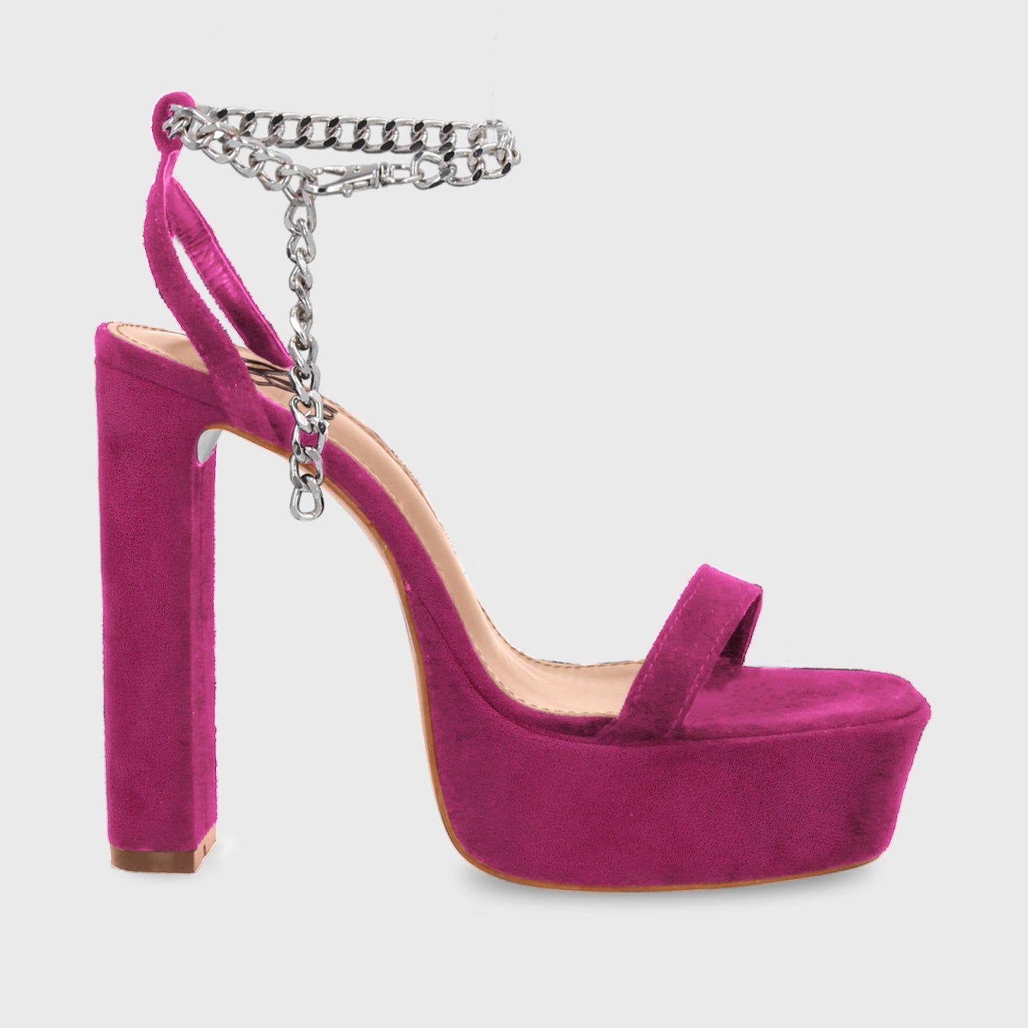 Sandalia Taco Fucsia Mujer 35101 Gotta-1