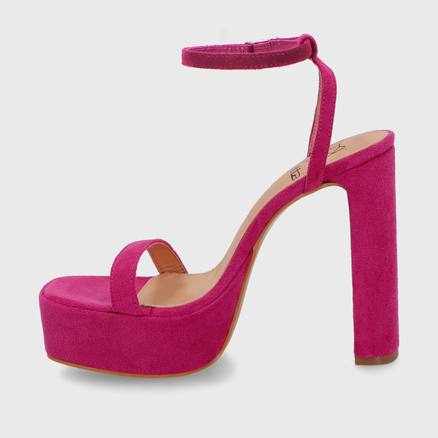 Sandalia Taco Fucsia Mujer 35101 Gotta-5
