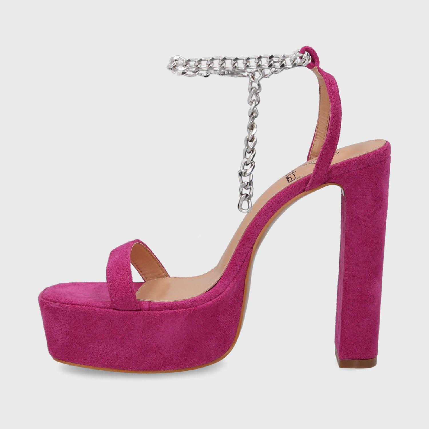 Sandalia Taco Fucsia Mujer 35101 Gotta-4