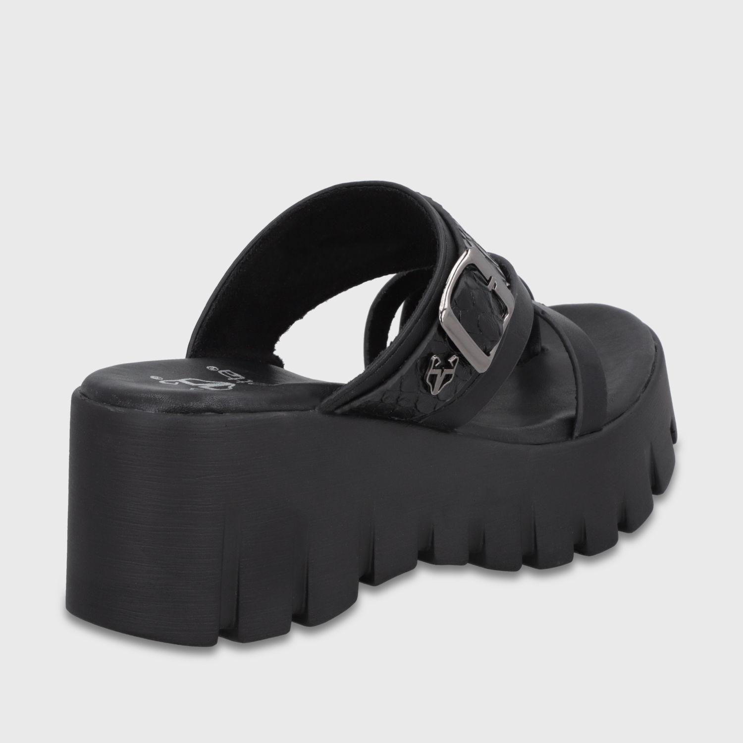 Sandalia Plataforma Negra Mujer 65941 Gotta-4