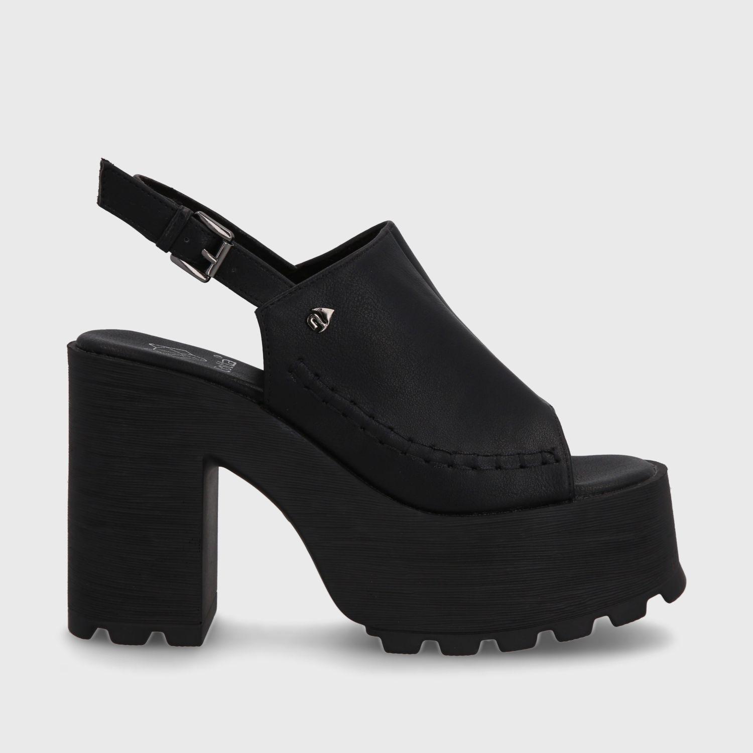 Sandalia Plataforma Negra Mujer 35283 Gotta-0