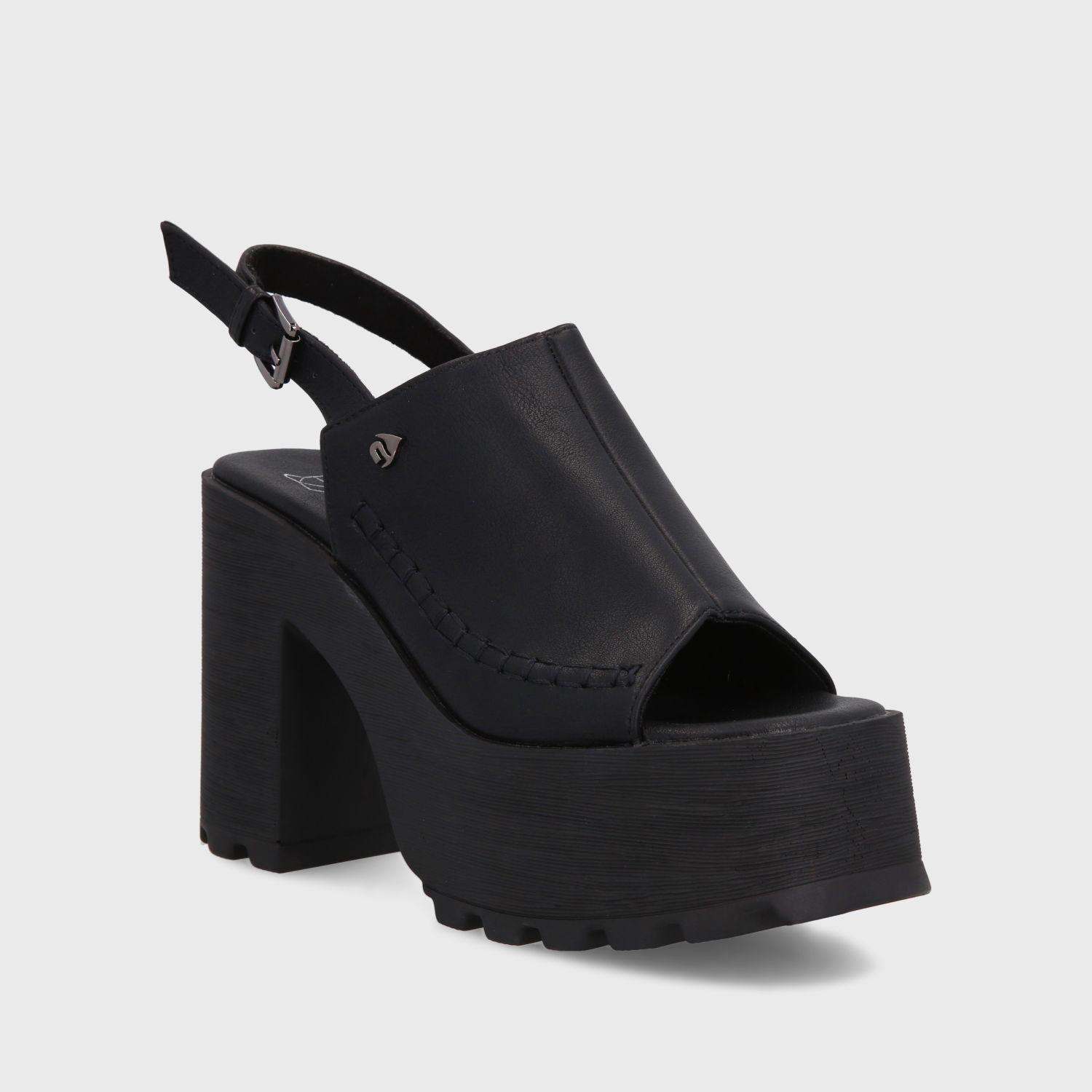 Sandalia Plataforma Negra Mujer 35283 Gotta-1