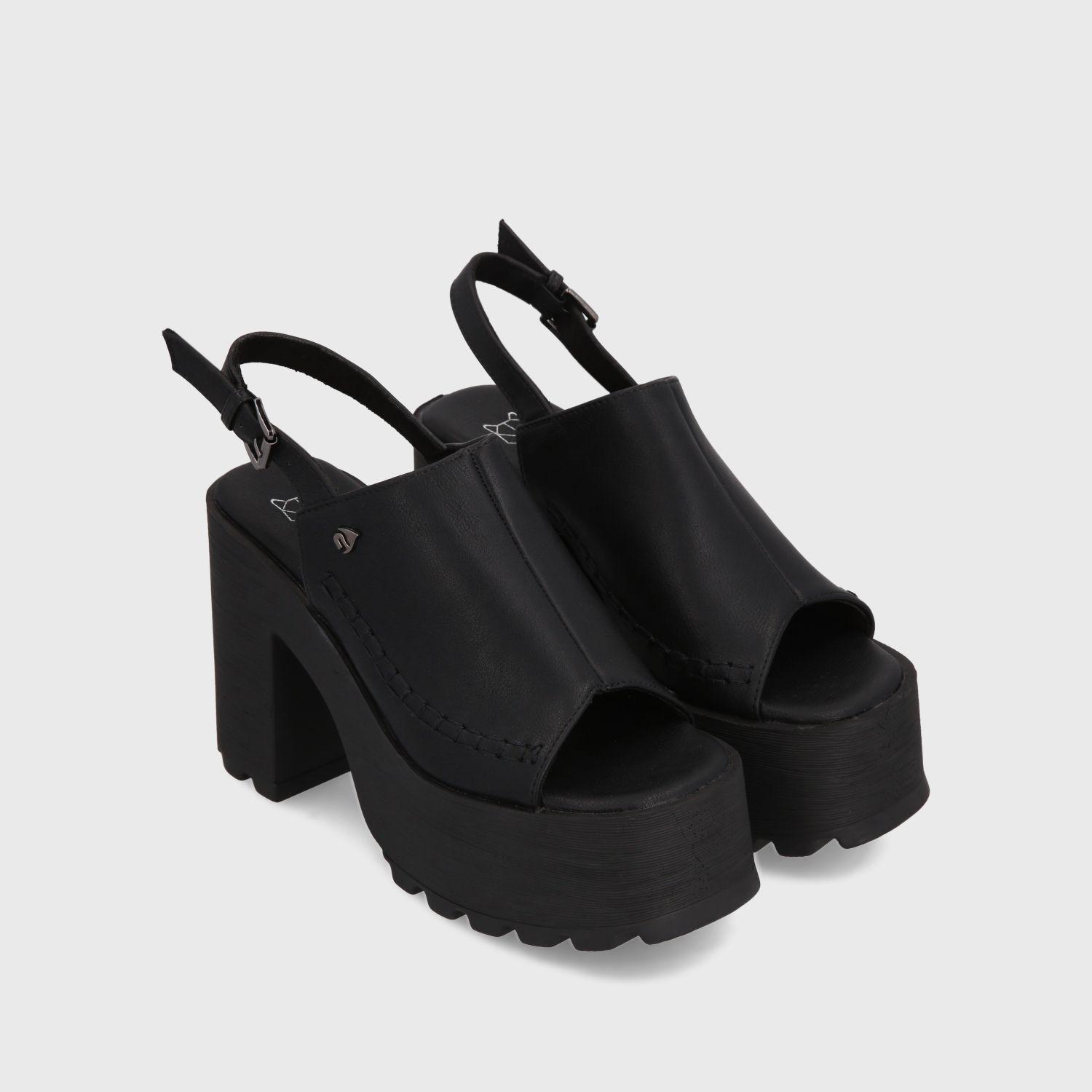 Sandalia Plataforma Negra Mujer 35283 Gotta-2