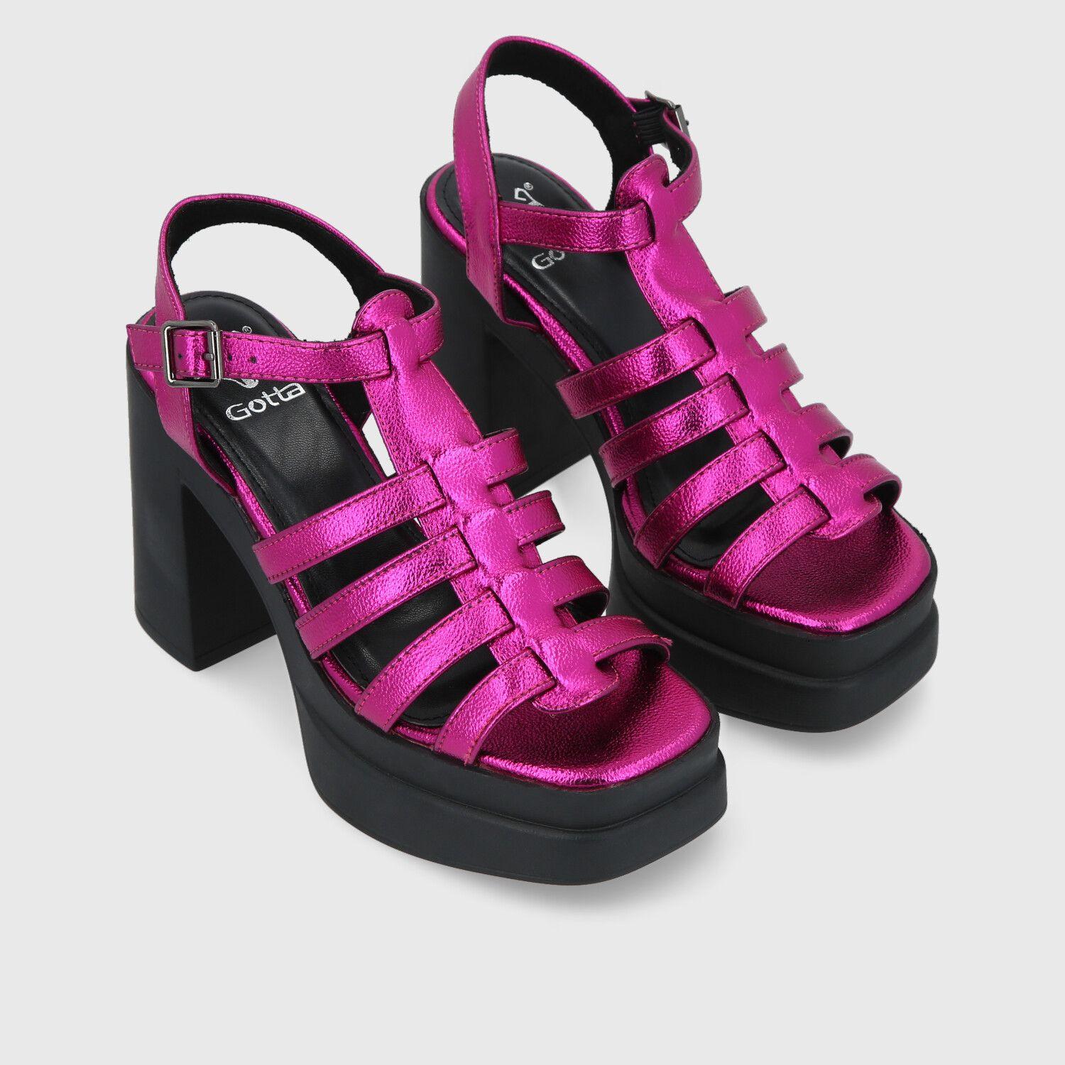 Sandalia Fucsia Mujer 45951 Gotta-2