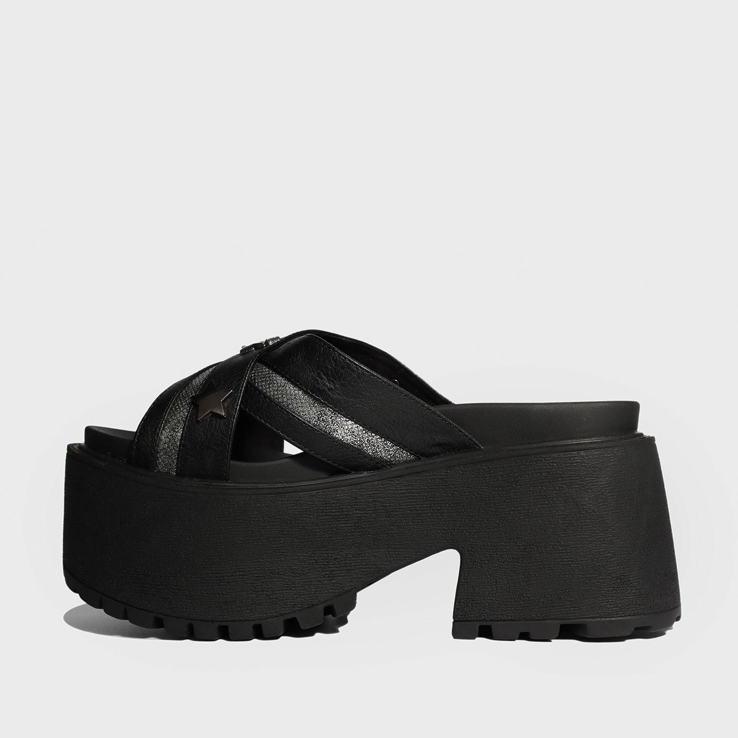 Sandalia Plataforma Negra Mujer 15677 Gotta-3