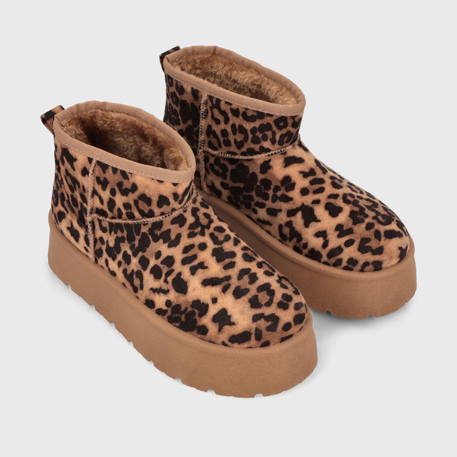 Botin Plataforma Animal Print Mujer 48111 Gotta-2