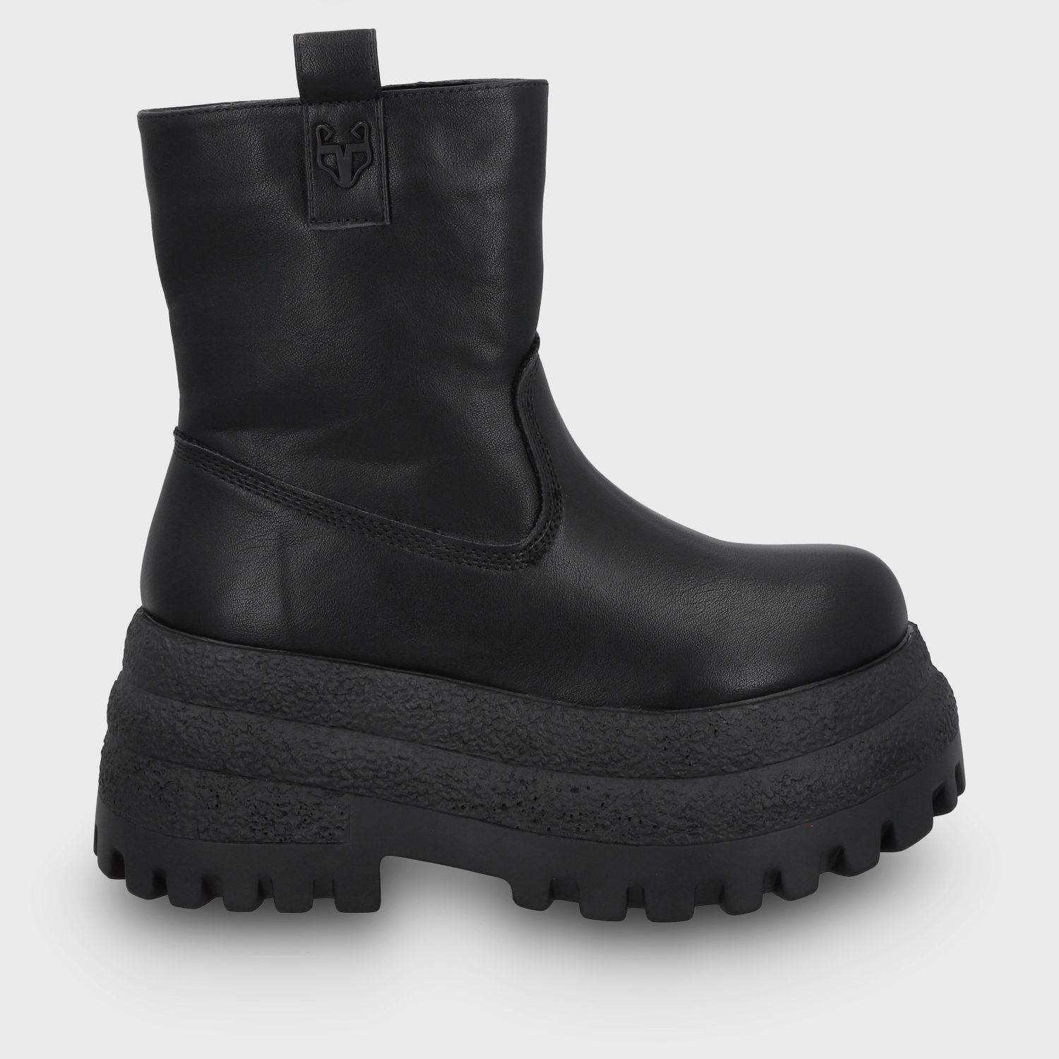 Botin Plataforma Negro Mujer 55292 Gotta-0
