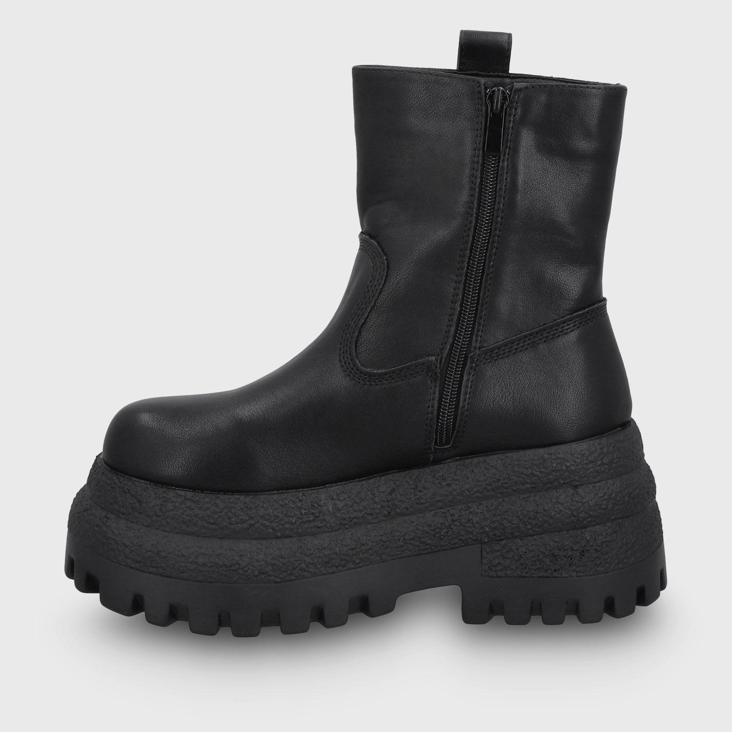 Botin Plataforma Negro Mujer 55292 Gotta-3