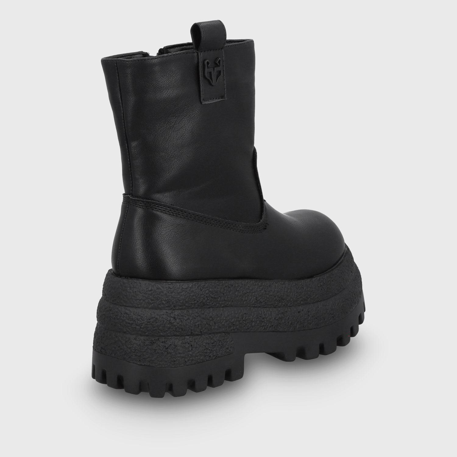 Botin Plataforma Negro Mujer 55292 Gotta-4