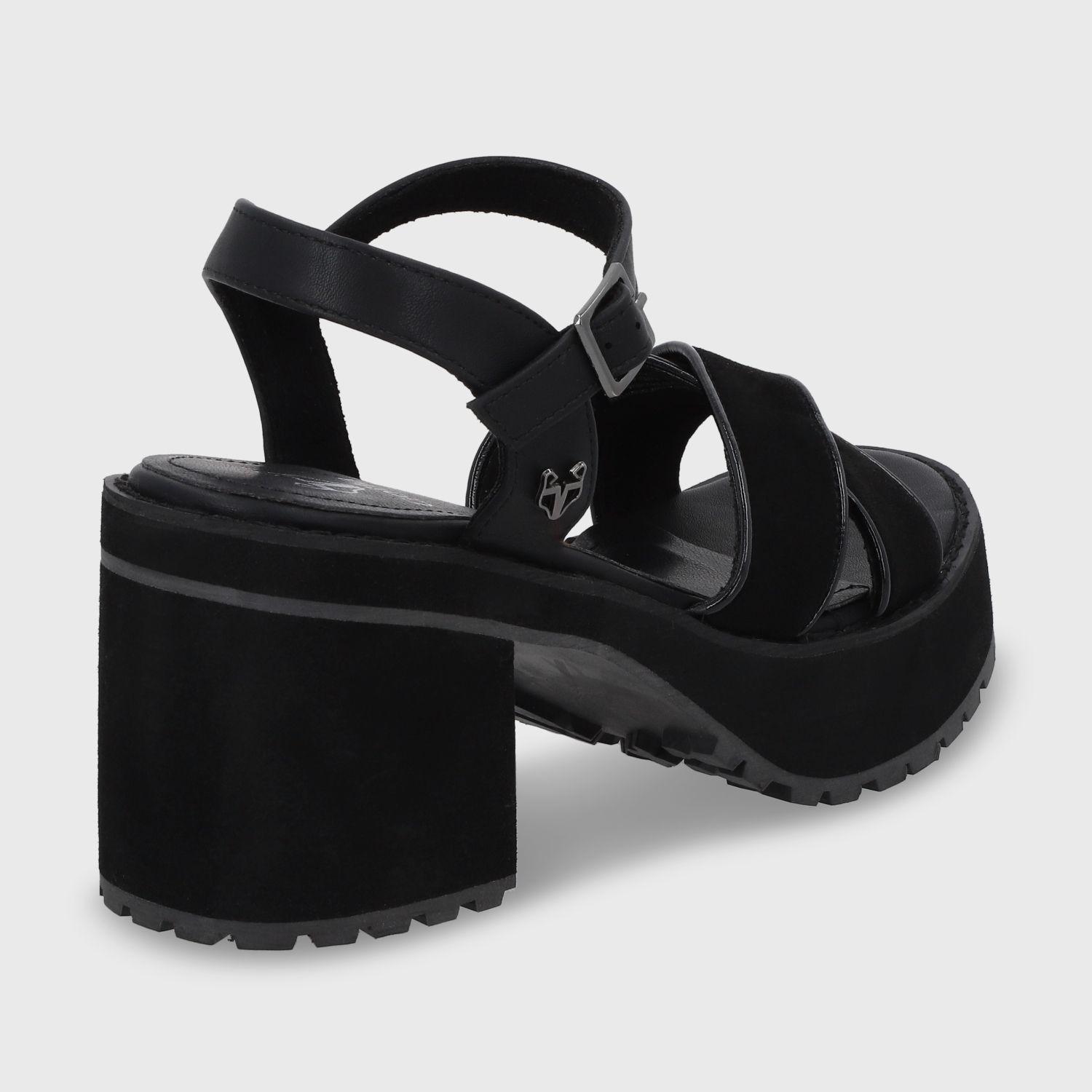 Sandalia Plataforma Negra Mujer 25796 Gotta-4