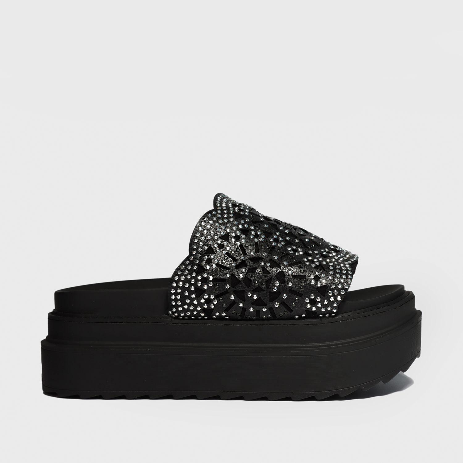 Sandalia Plataforma Negra Mujer 25230 Gotta-0