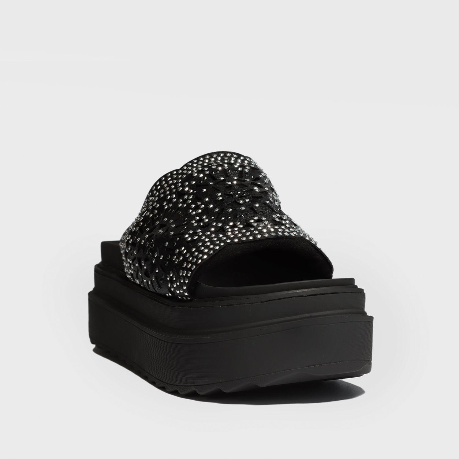 Sandalia Plataforma Negra Mujer 25230 Gotta-1