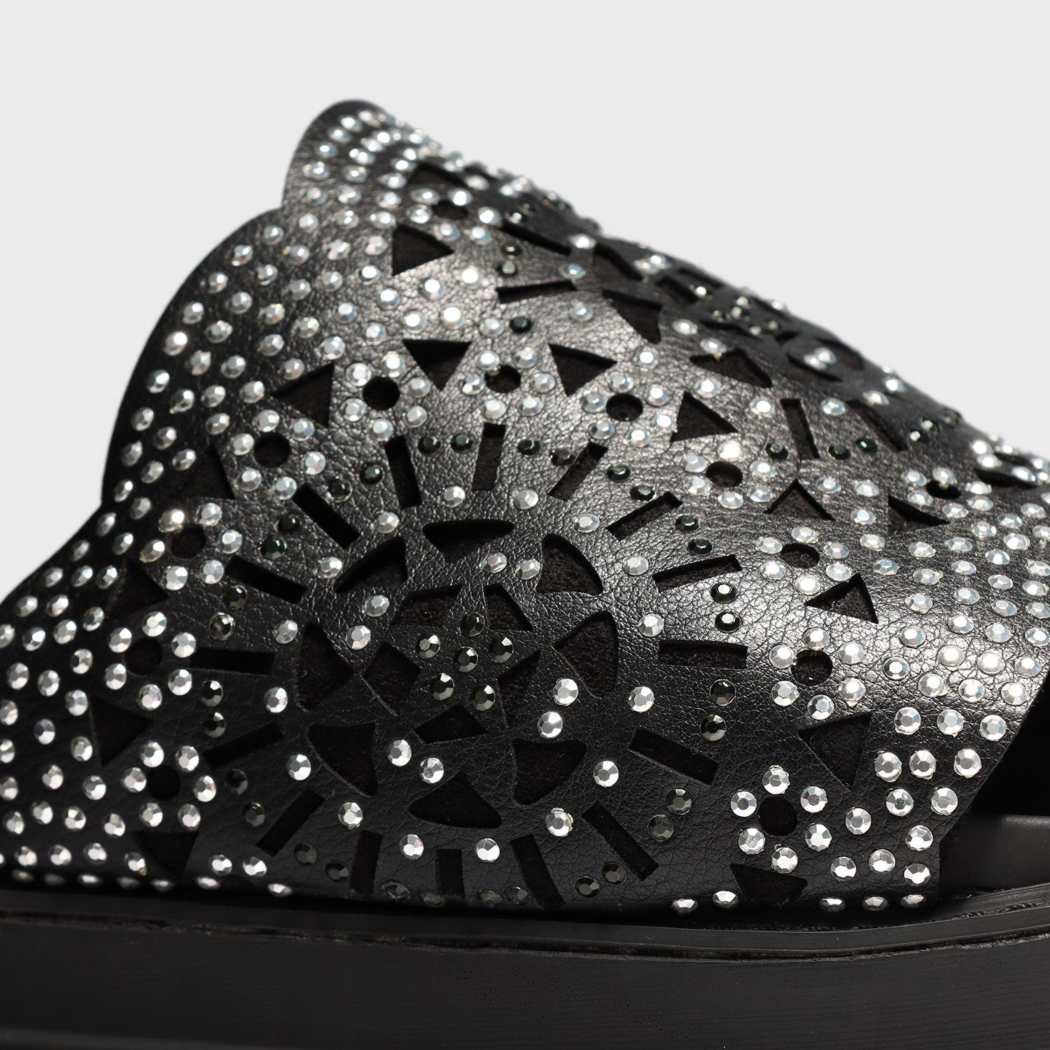 Sandalia Plataforma Negra Mujer 25230 Gotta-5