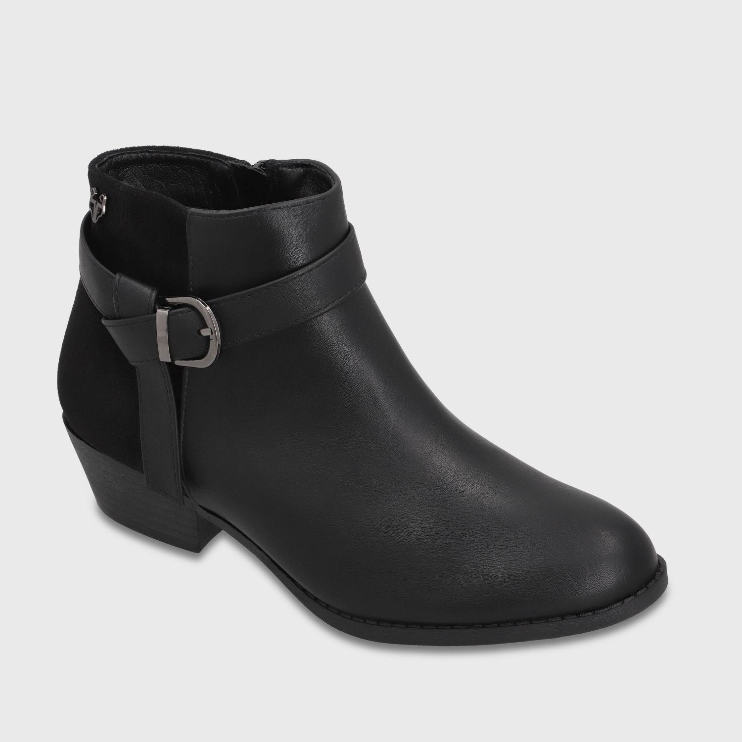 Botin Taco Negro Mujer 641811 Gotta-1