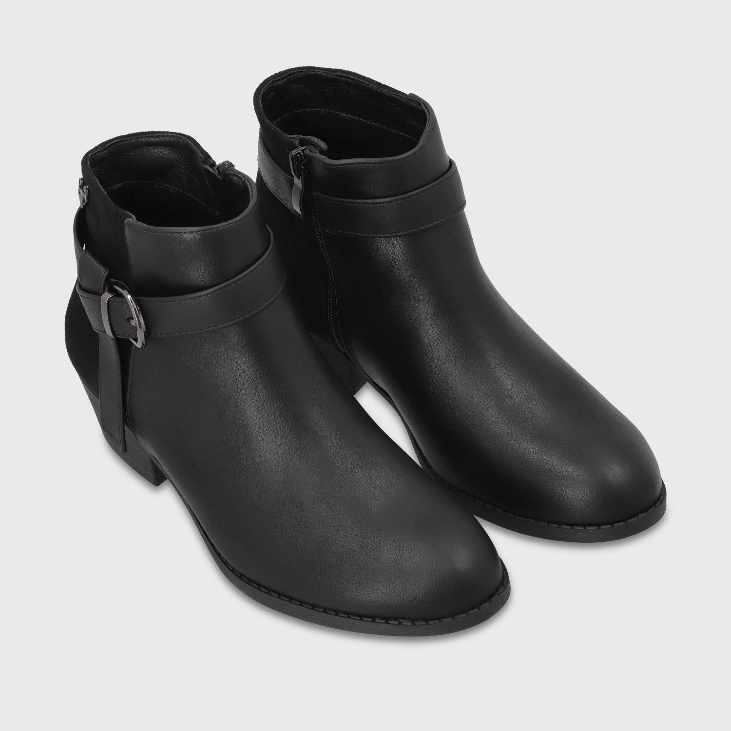 Botin Taco Negro Mujer 641811 Gotta-2