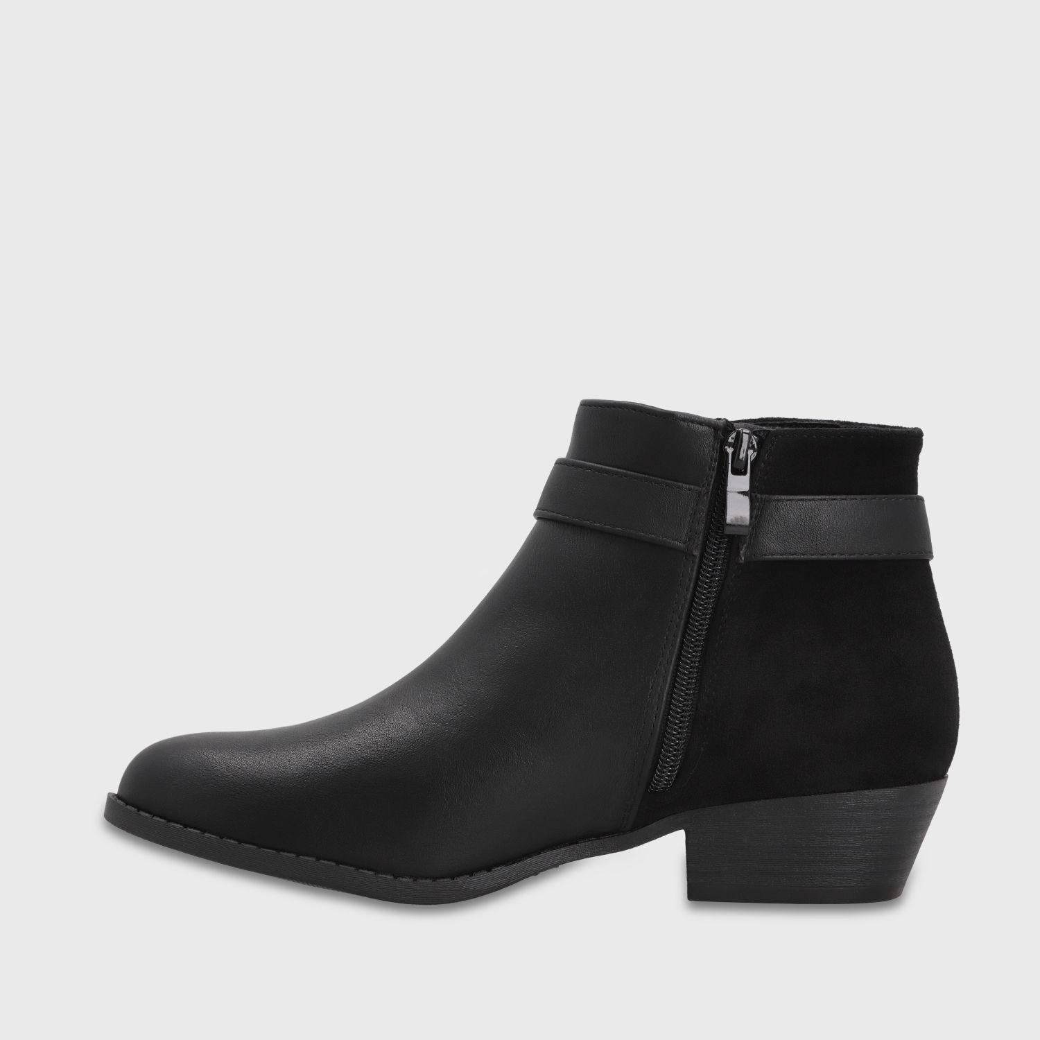 Botin Taco Negro Mujer 641811 Gotta-3